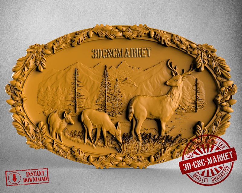 Deers, 3D STL Model