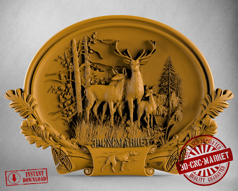 Deer Hunting Frame, 3D STL Model