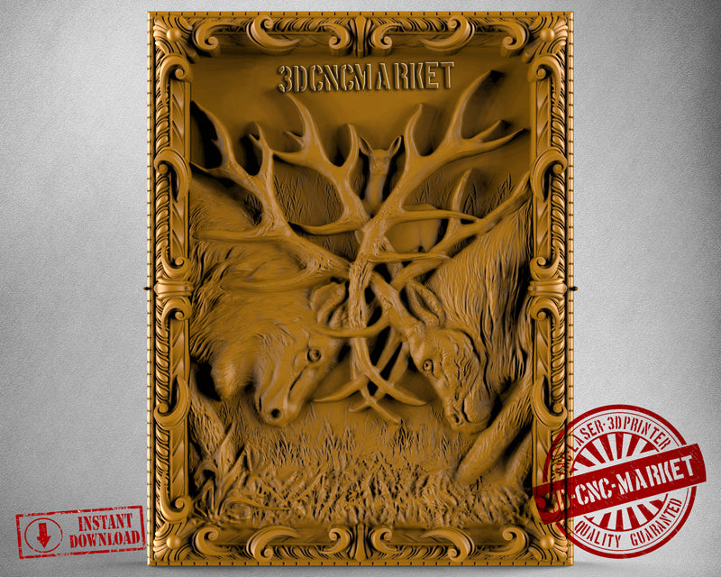 Deers, 3D STL Model