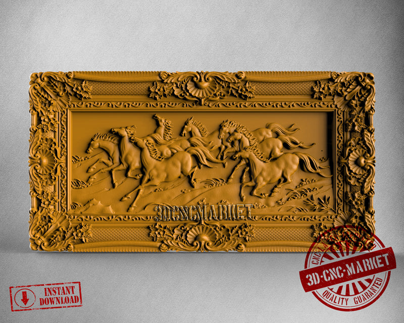 Horses, 3D STL Model