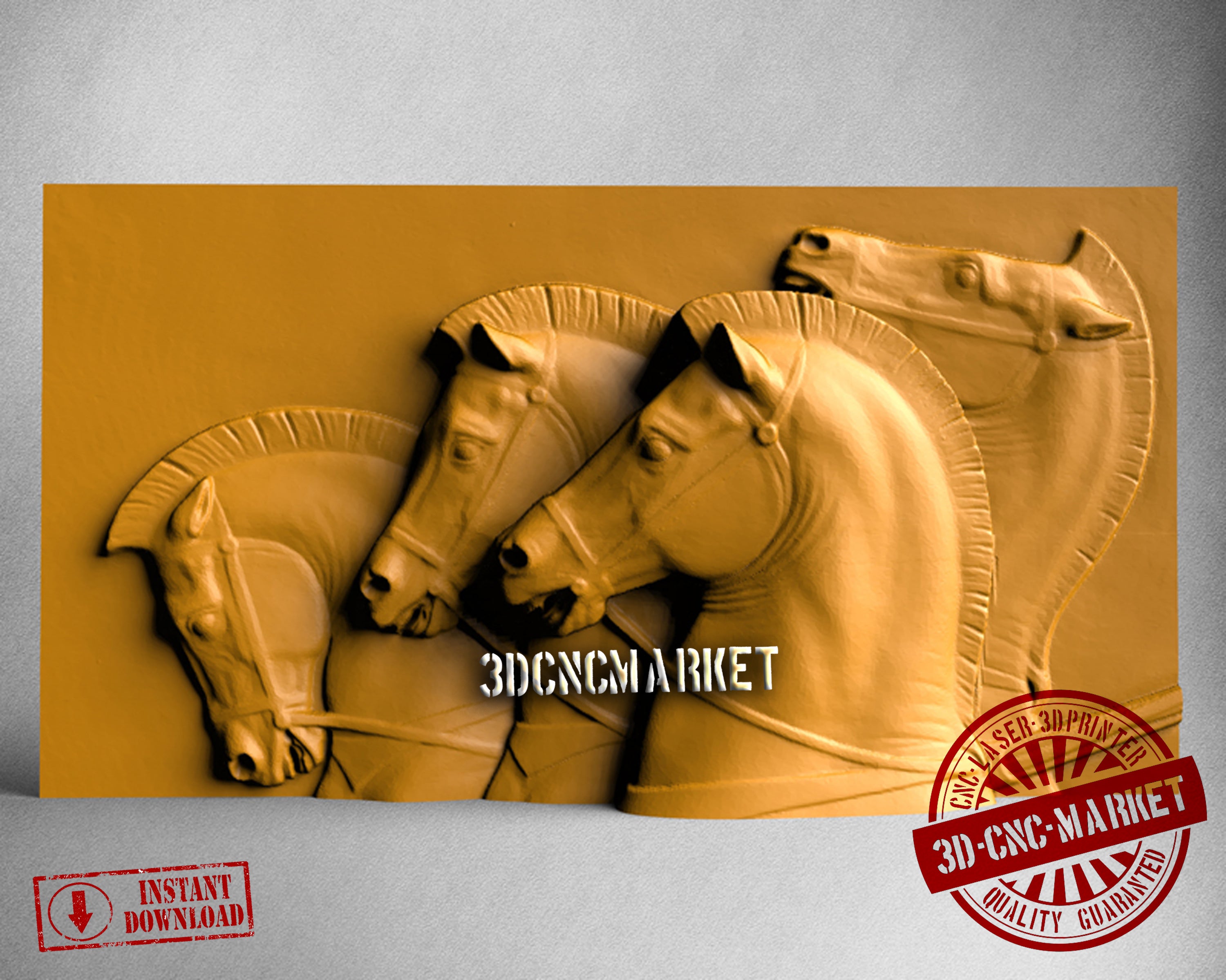 Roman Horses, 3D STL Model