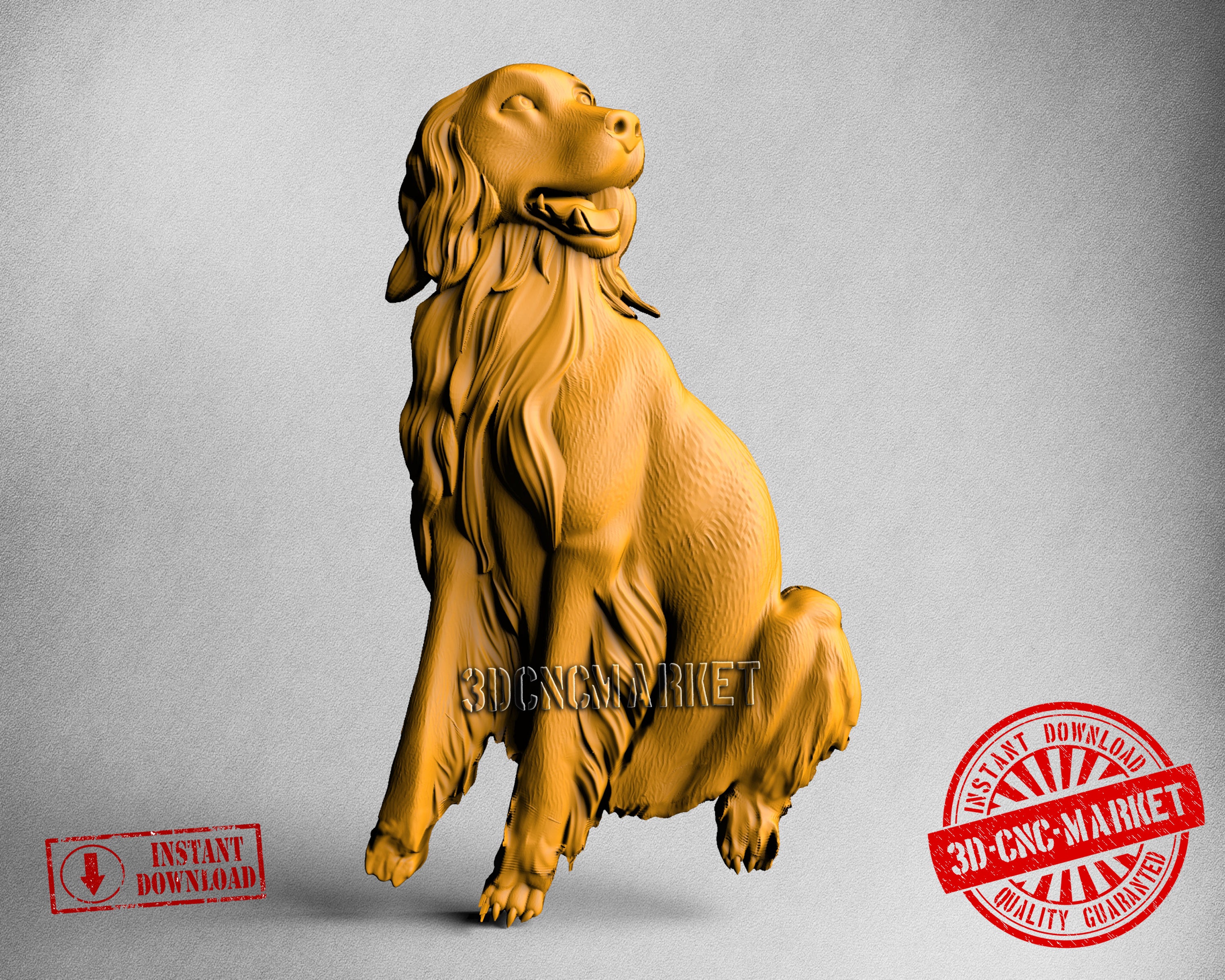 Irish Setter, 3D STL Model