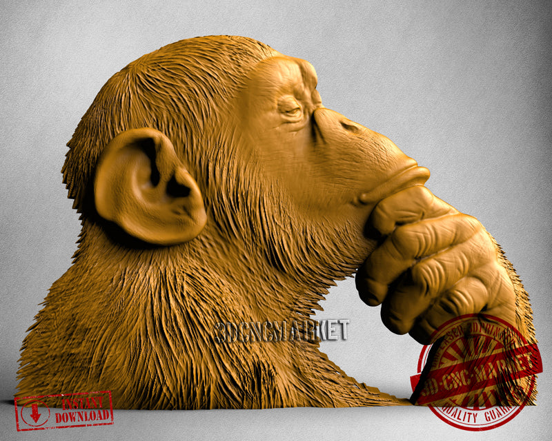 Monkey, 3D STL Model