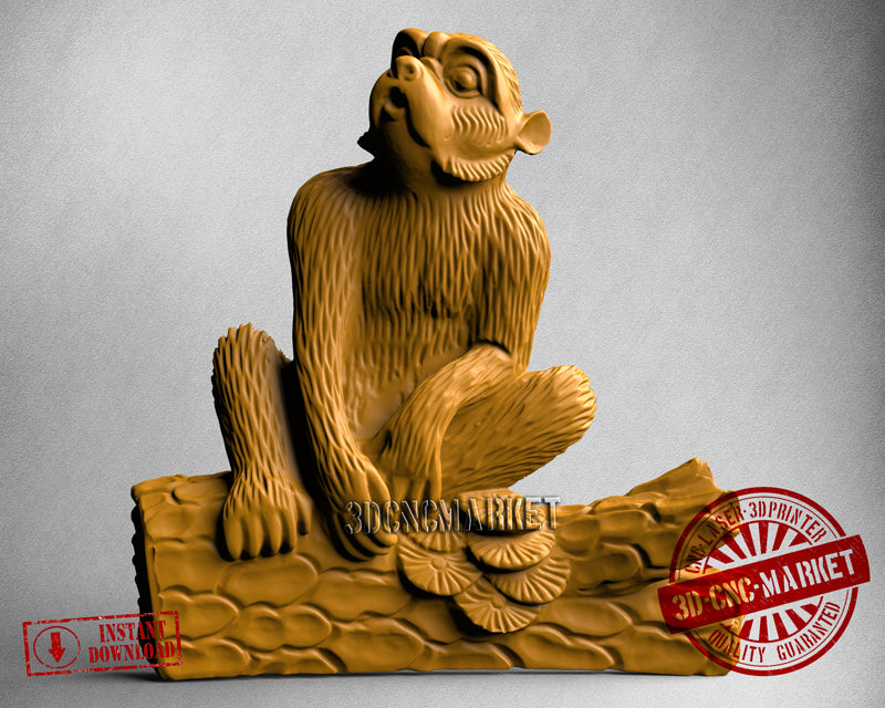 Monkey, 3D STL Model