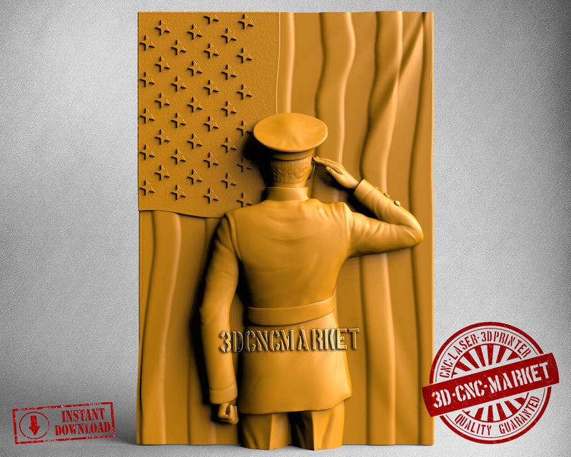 USA Soldier, 3D STL Model
