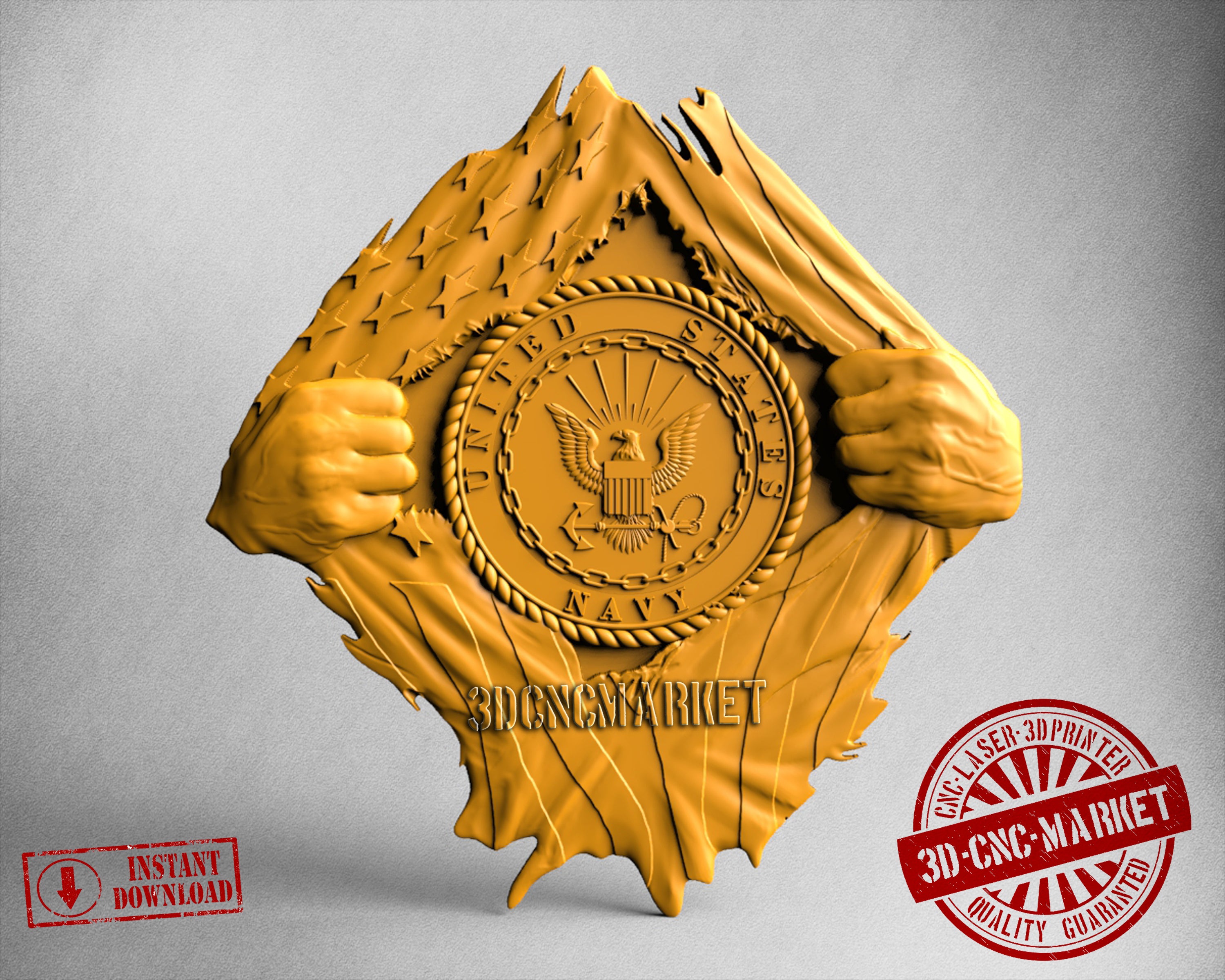USA Navy, 3D STL Model