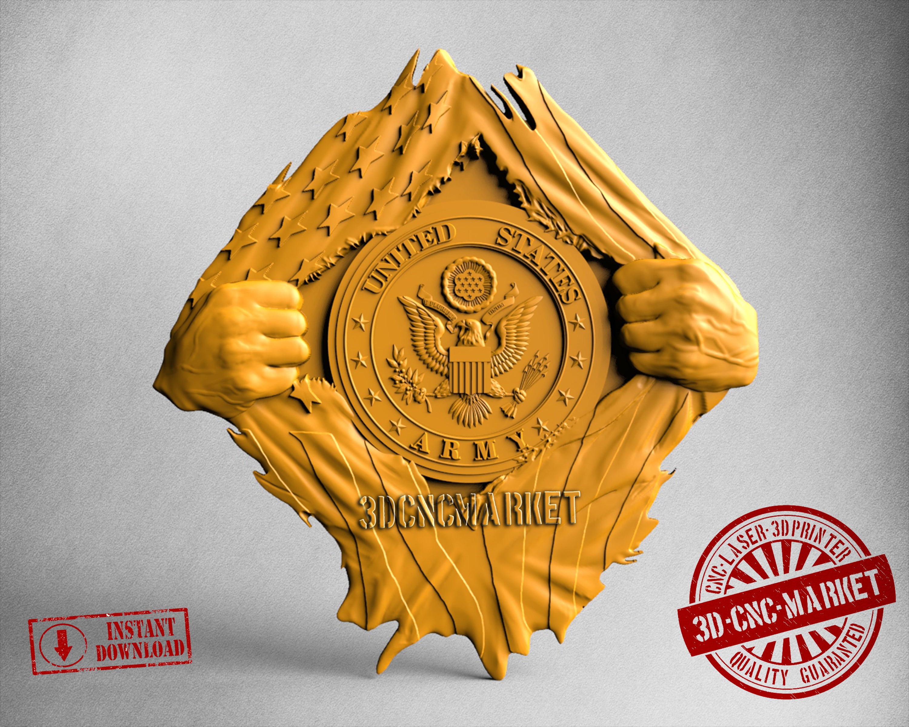 USA Army, 3D STL Model