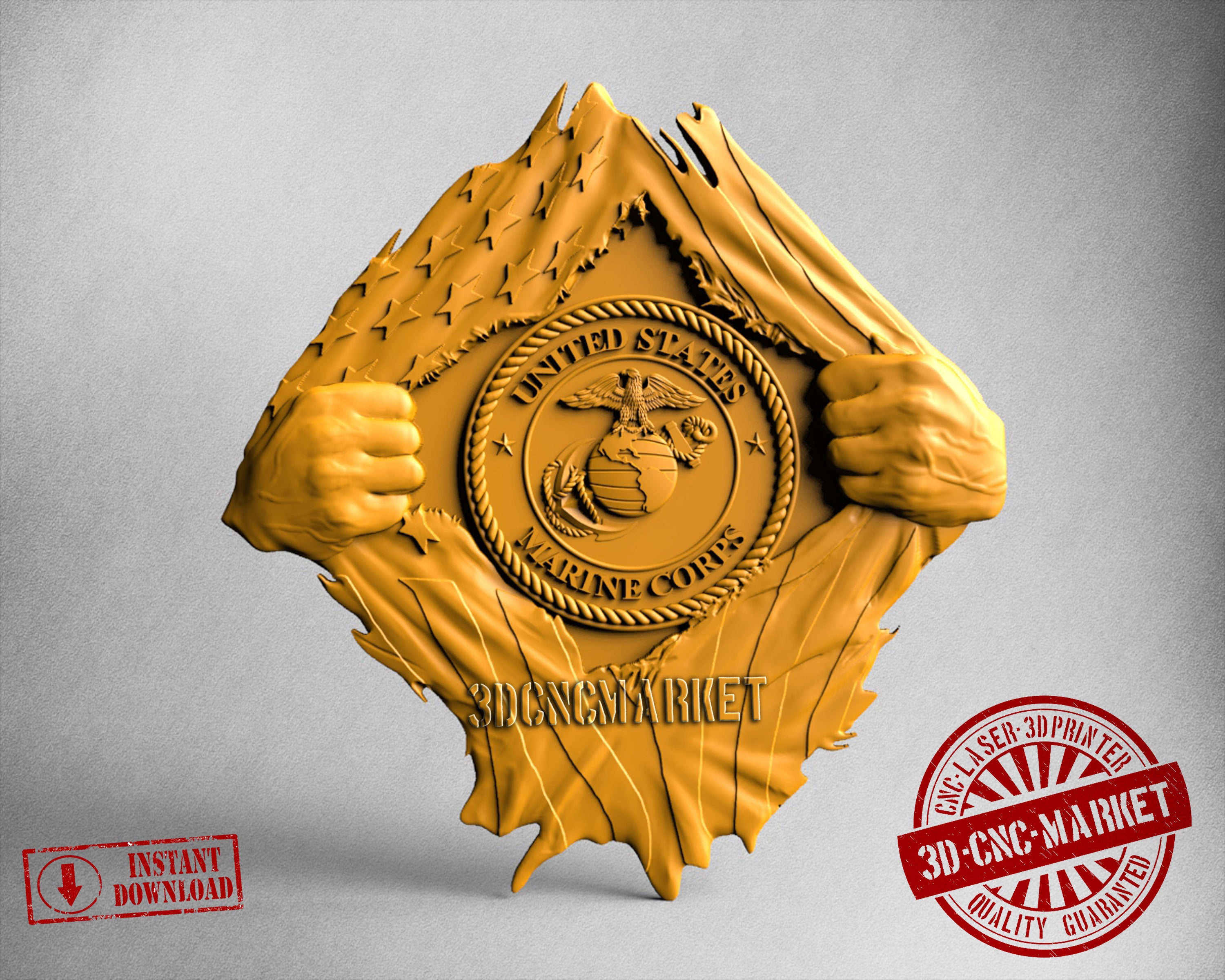 USA Marine Corps, 3D STL Model