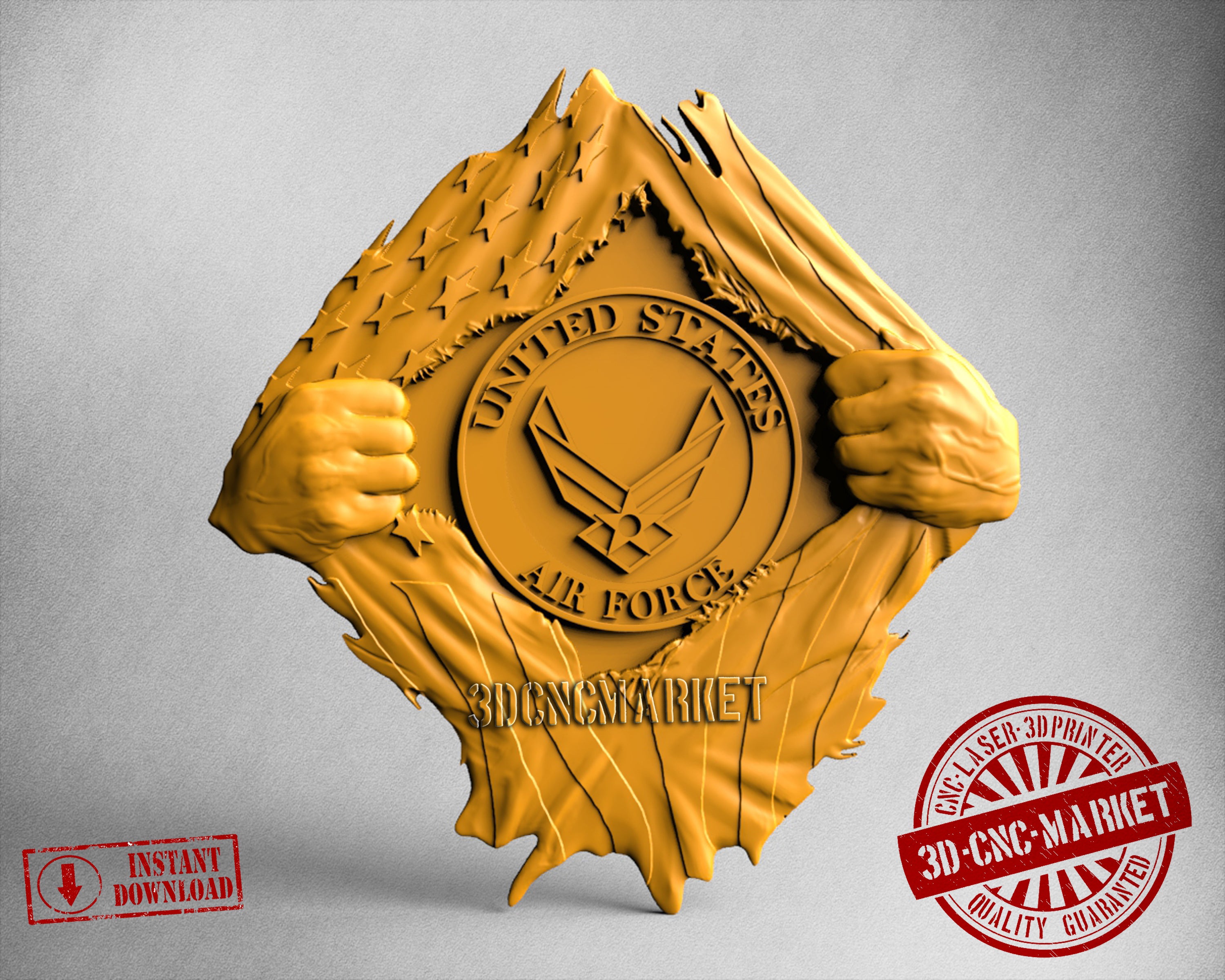 USA Air Force, 3D STL Model