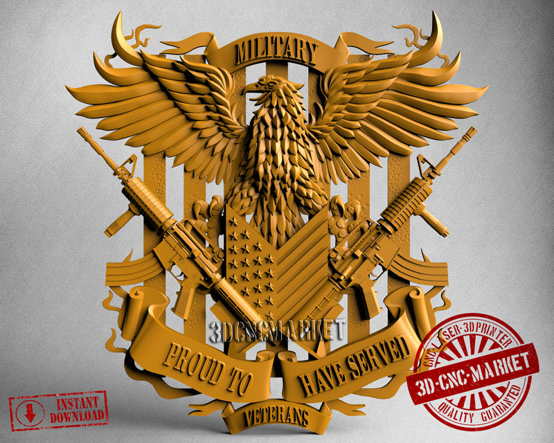 Proud to have Served, 3D STL Model