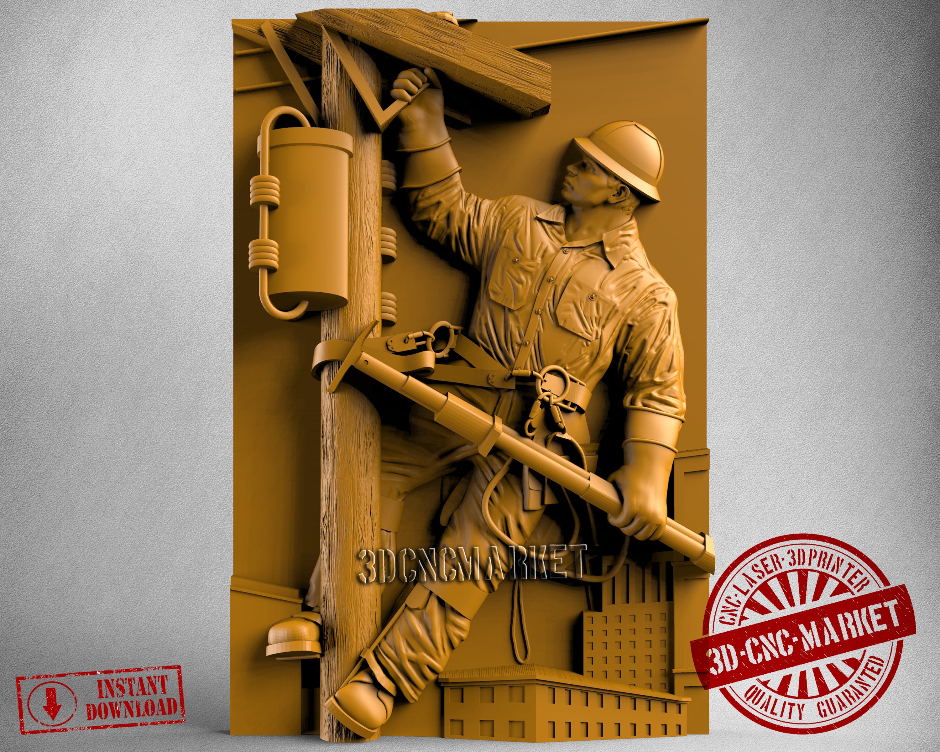 Lineman, 3D STL Model