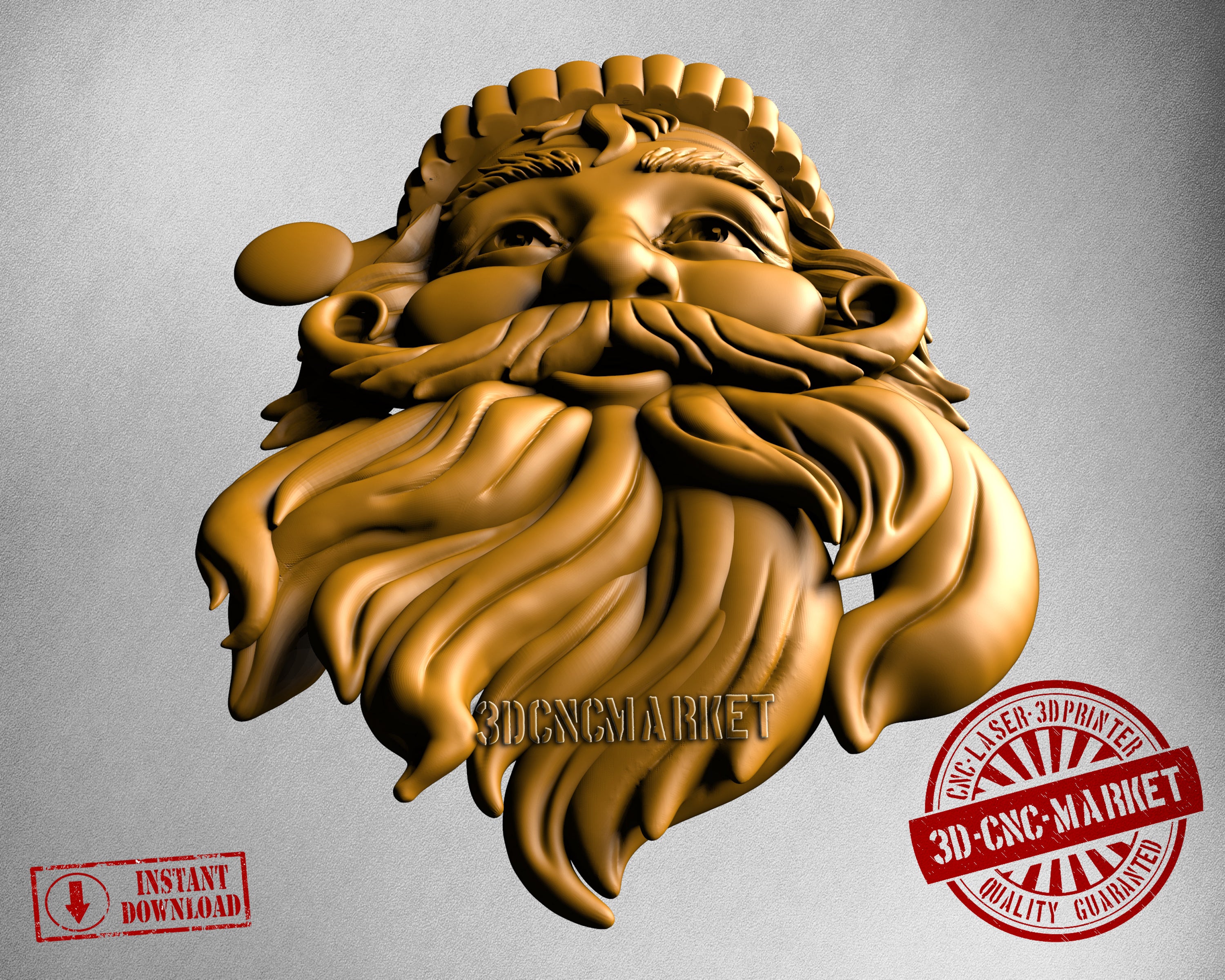 Santa Claus, 3D STL Model