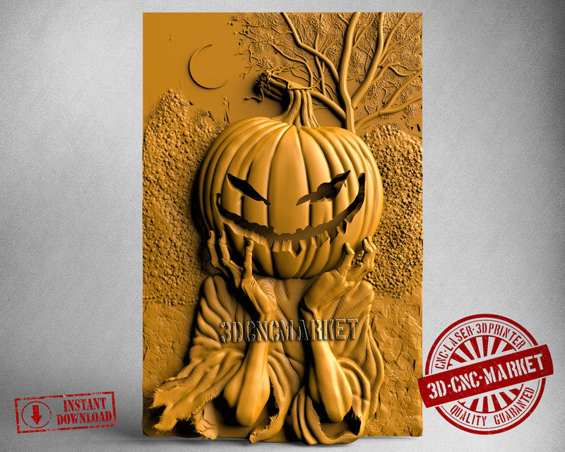 Pumpkin Head, 3D STL Model