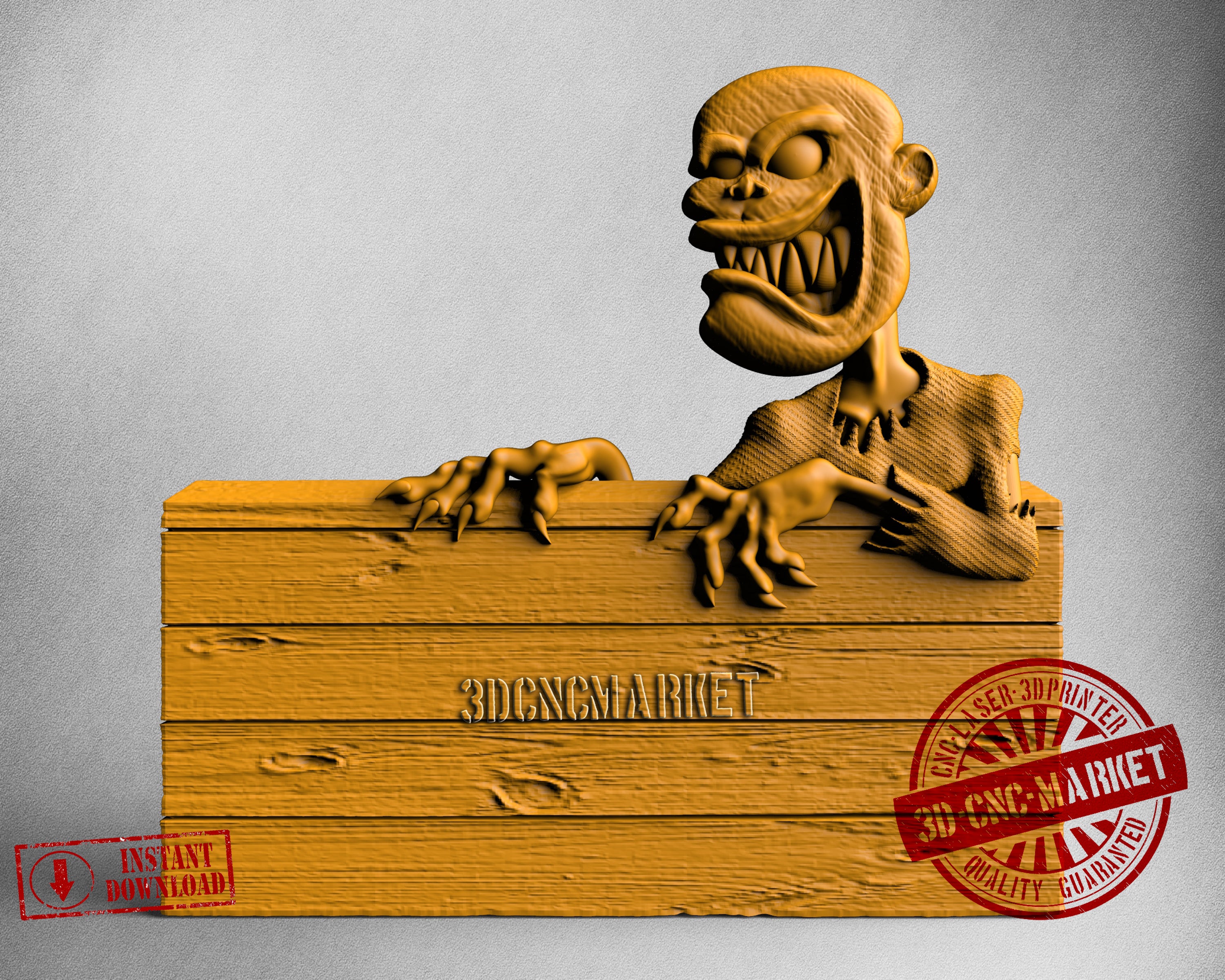 Zombie, 3D STL Model