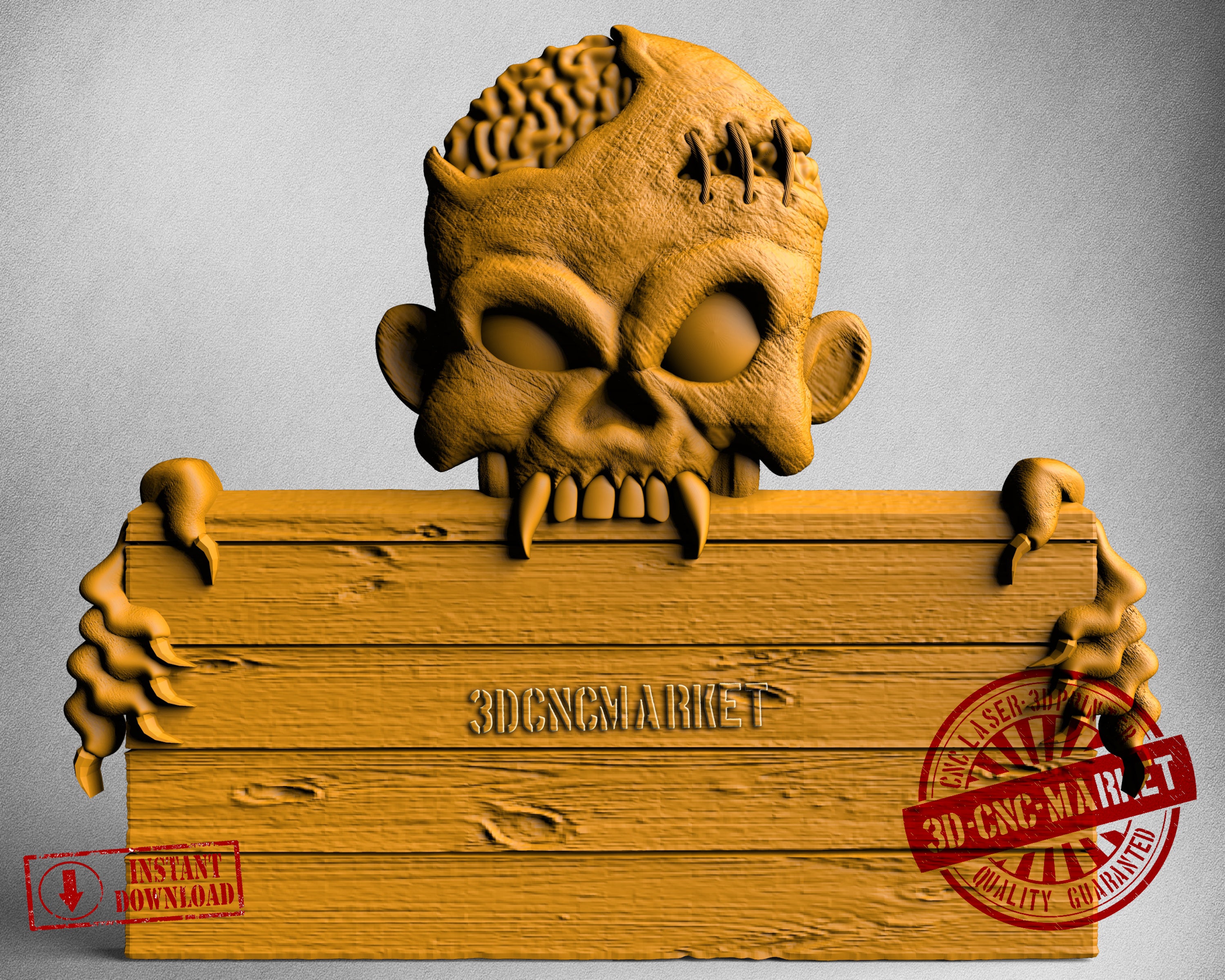 Zombie, 3D STL Model