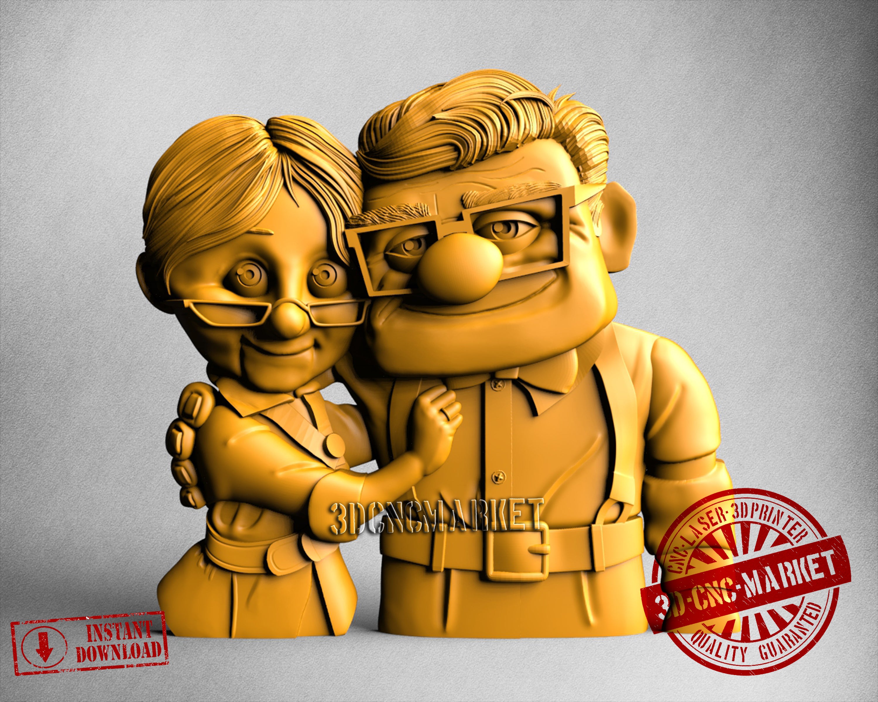 Carl and Ellie, 3D STL Model