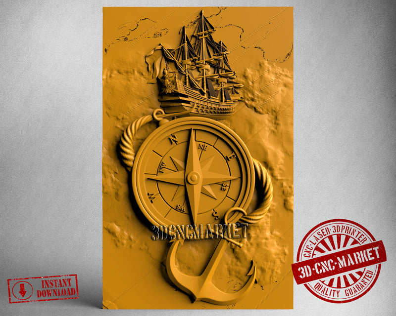 Compass, 3D STL Model