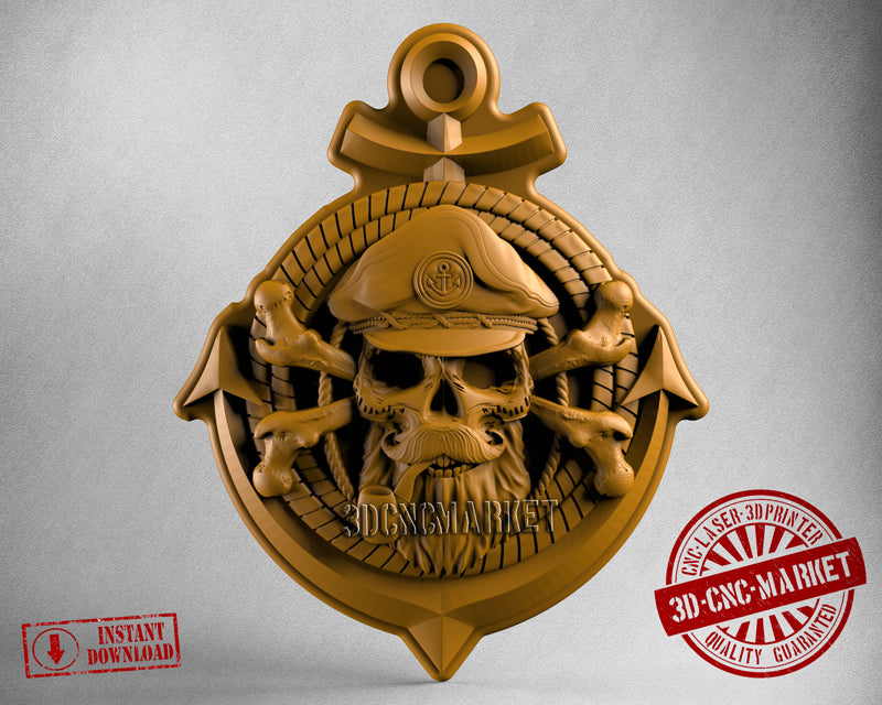 Captain Death, 3D STL Model