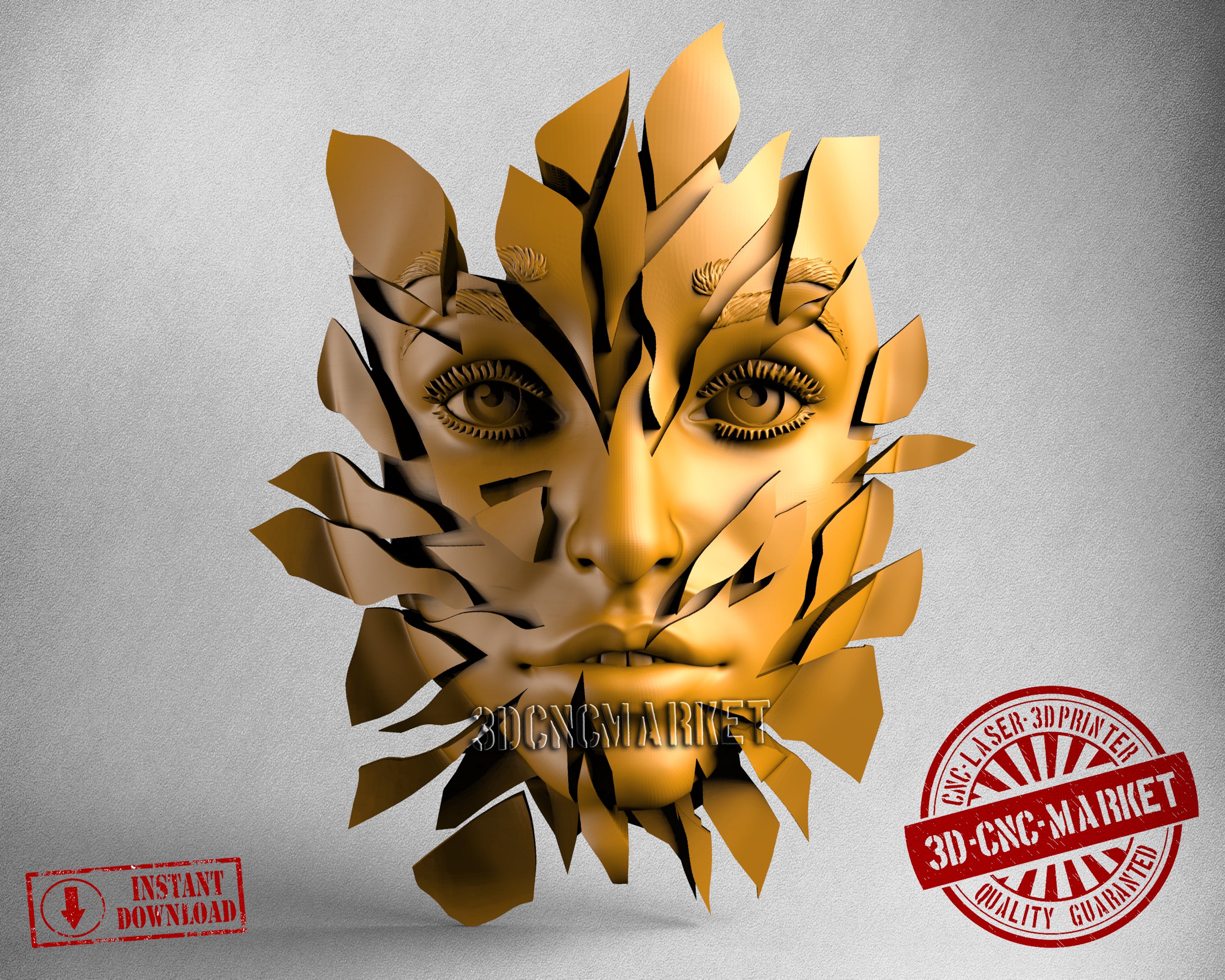 Face Glass, 3D STL Model