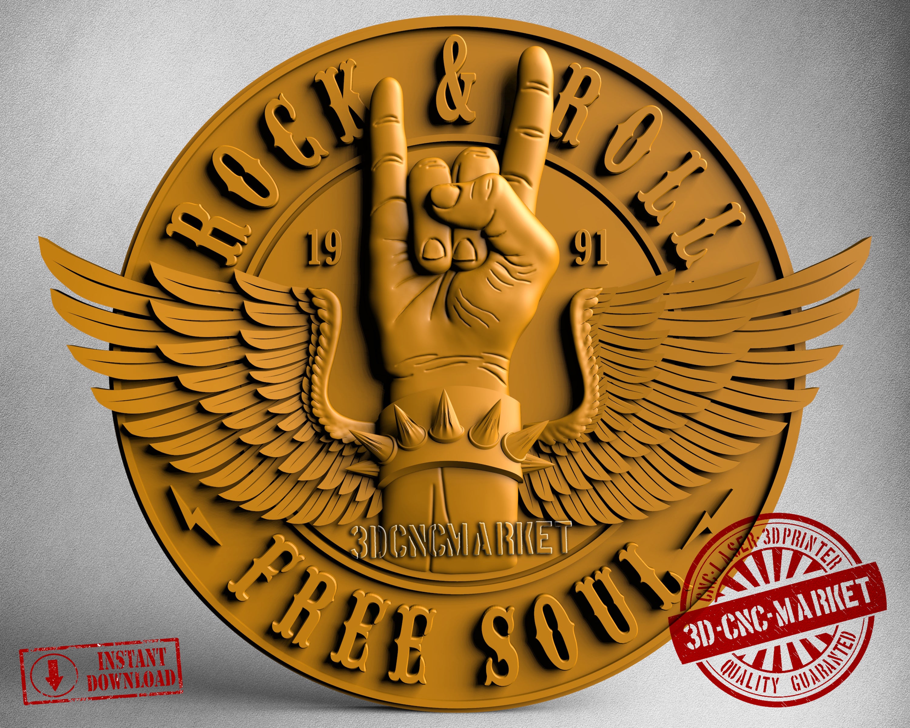 Rock & Rolll, 3D STL Model