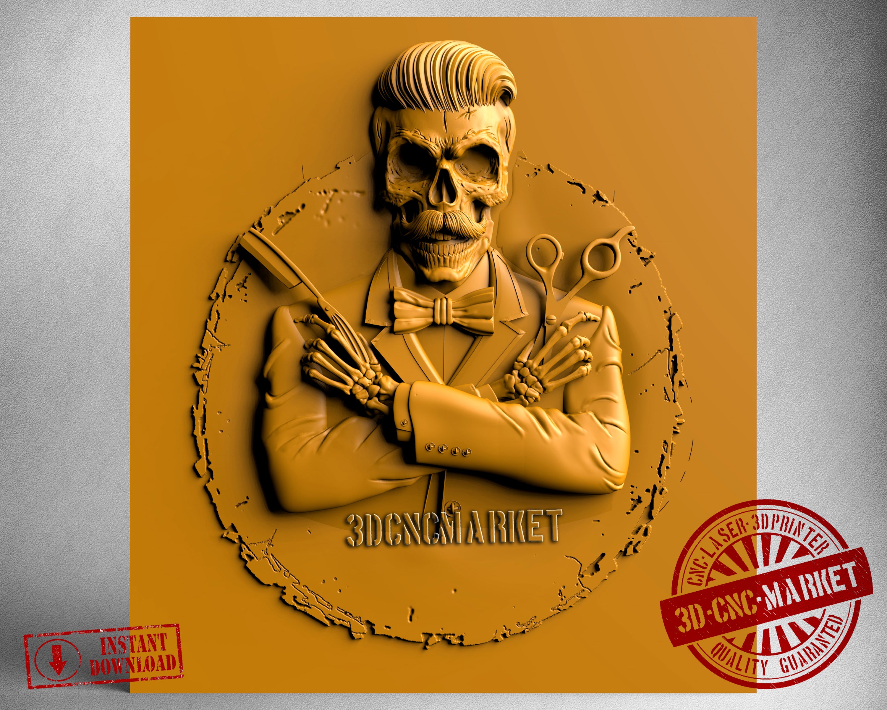 Barbershop Sign, 3D STL Model