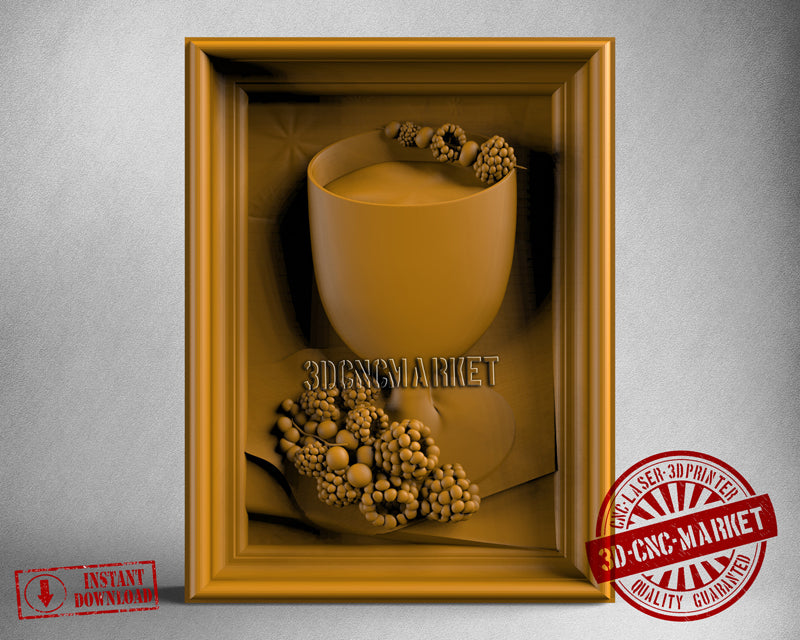 Wine Glass, 3D STL Model