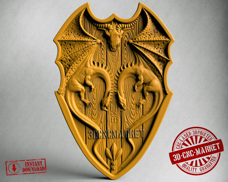 Dragon Shield, 3D STL Model