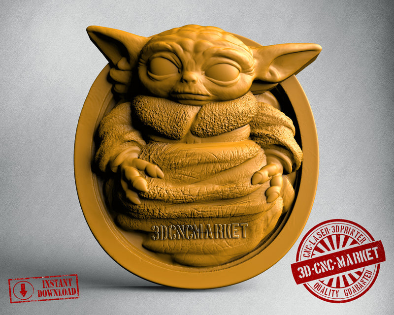 Baby Yoda, 3D STL Model