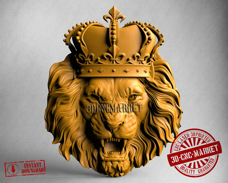 Lion Crown, 3D STL Model