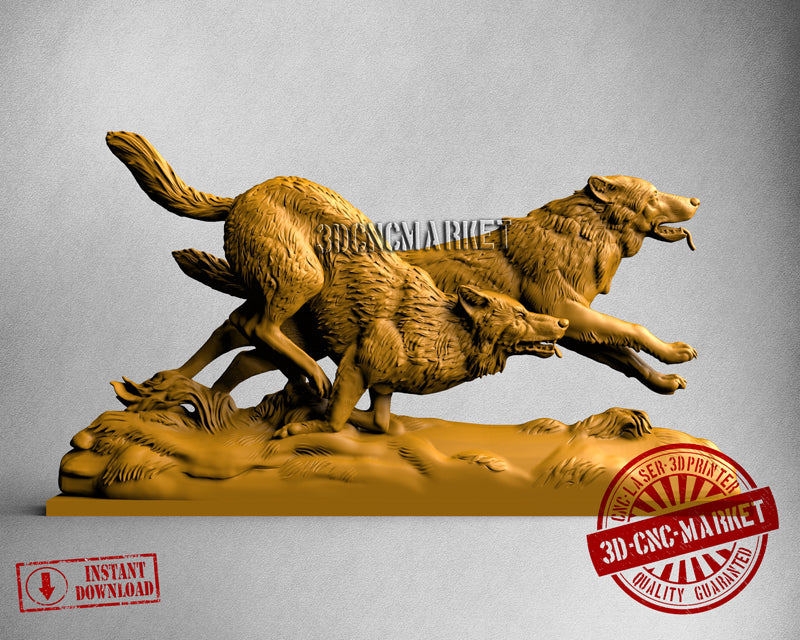 Wolfs, 3D STL Model