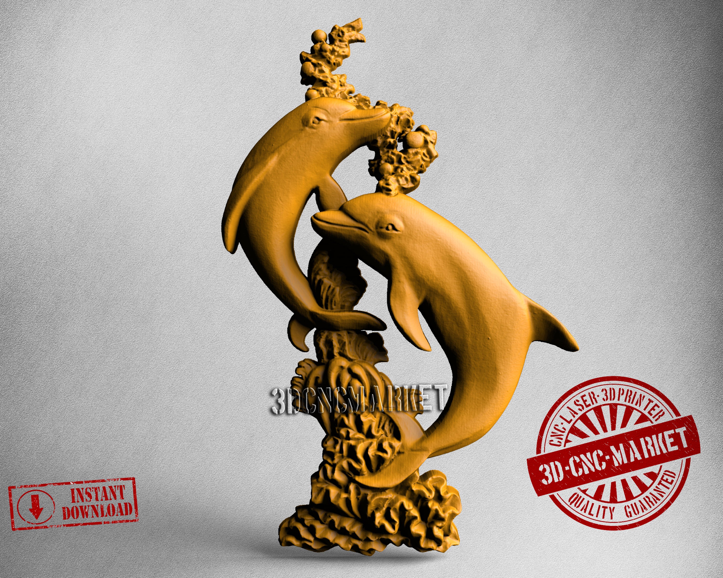 Dolphins, 3D STL Model