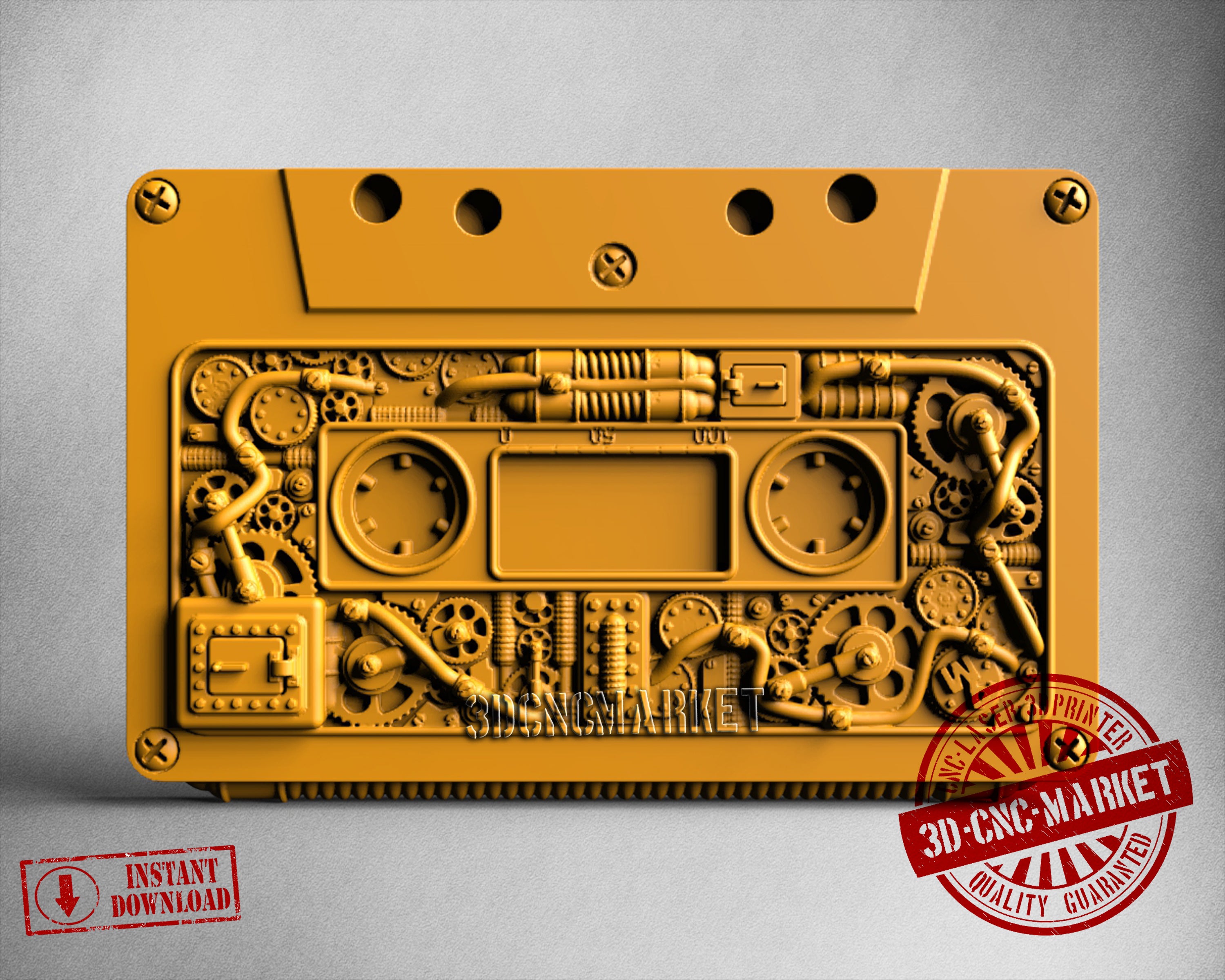 Audio Casette, 3D STL Model