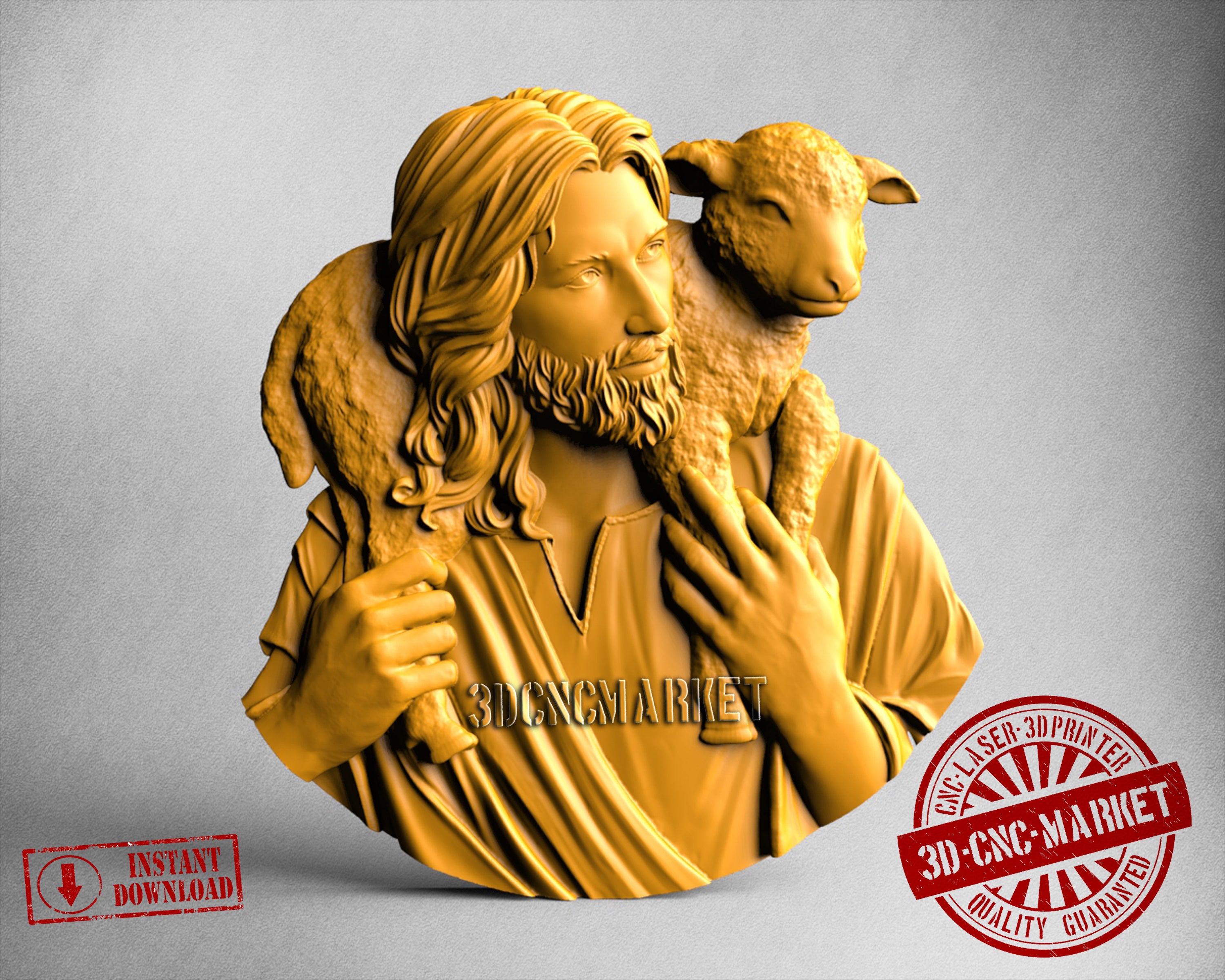 Jesus, 3D STL Model