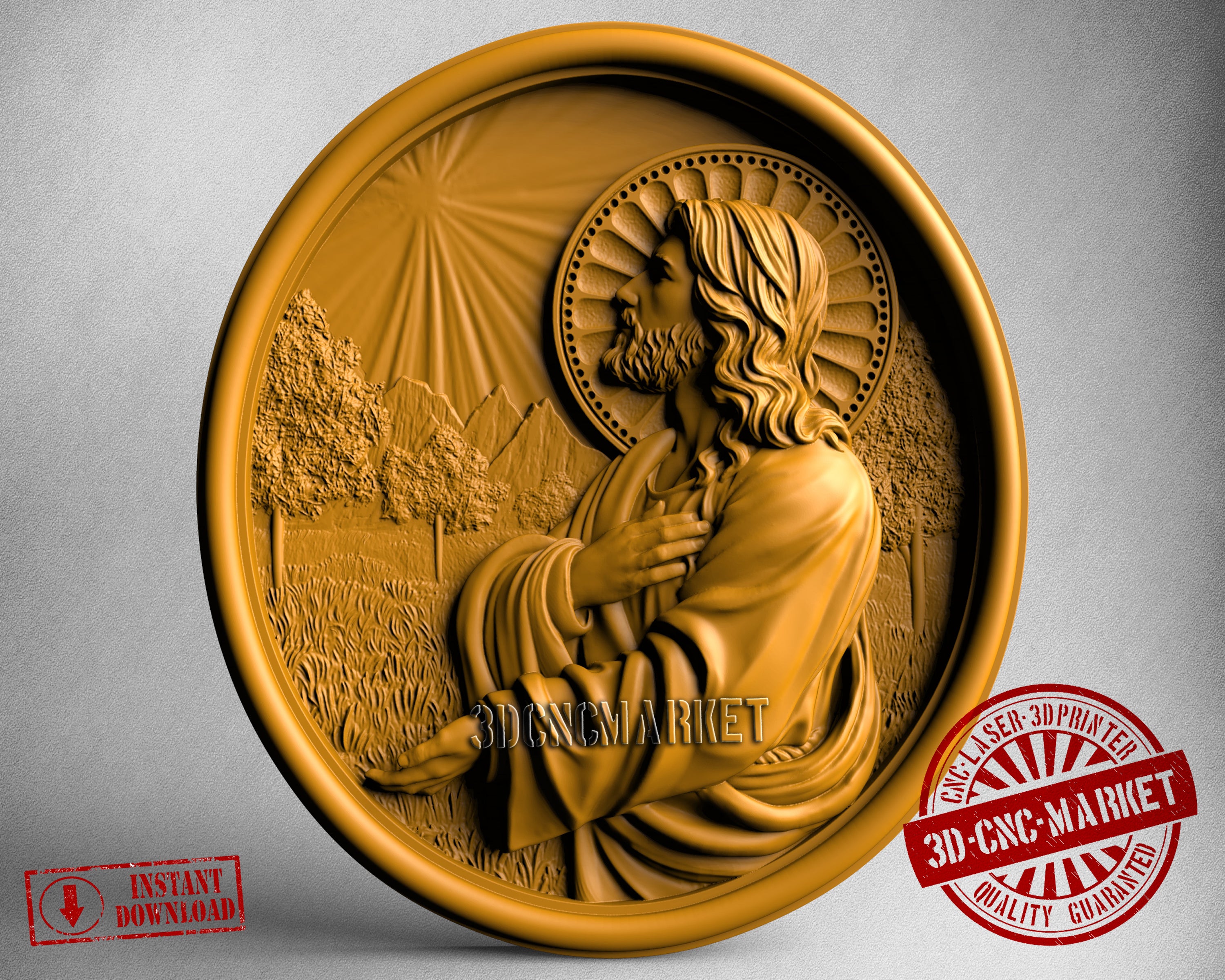 Jesus, 3D STL Model