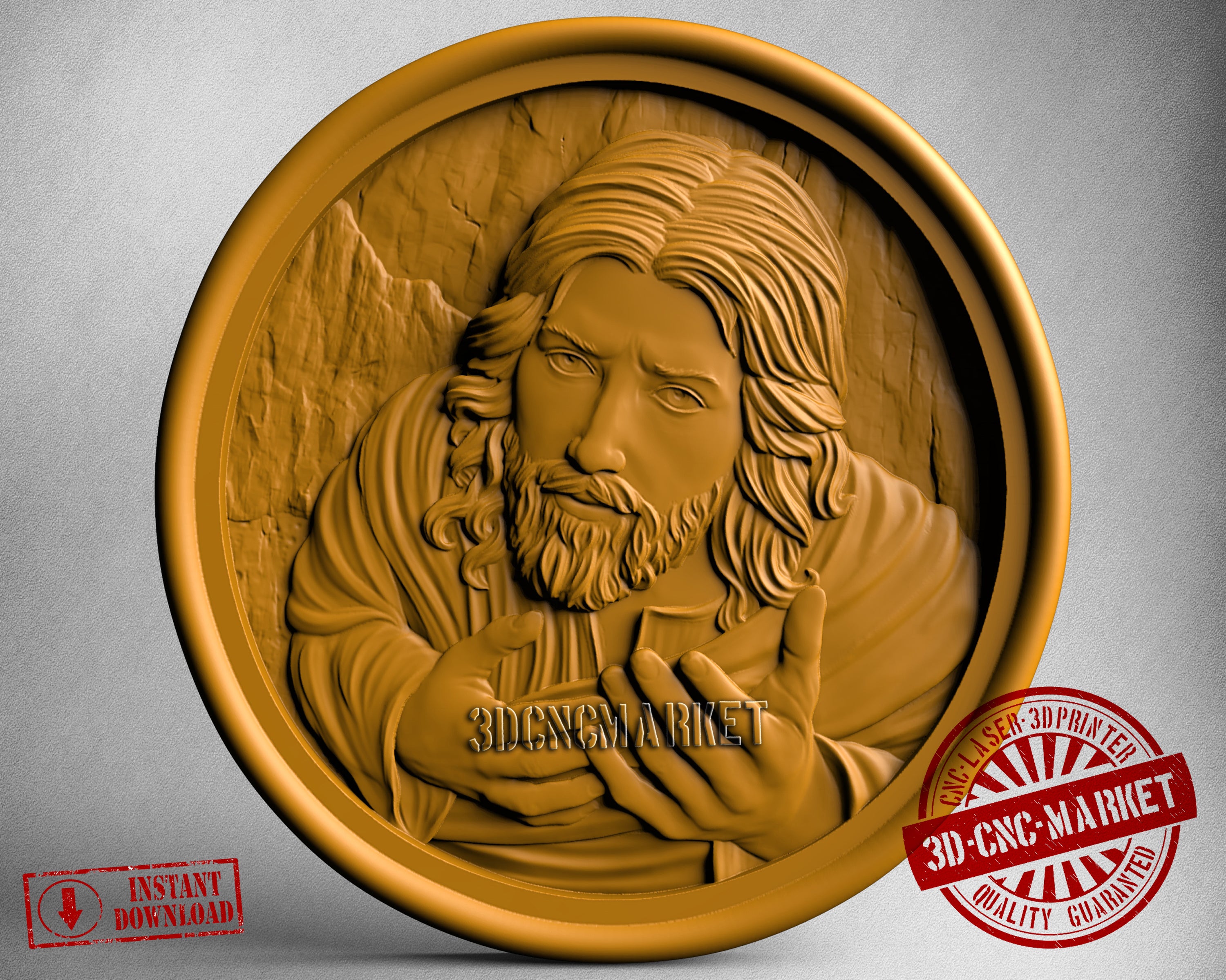 Jesus, 3D STL Model