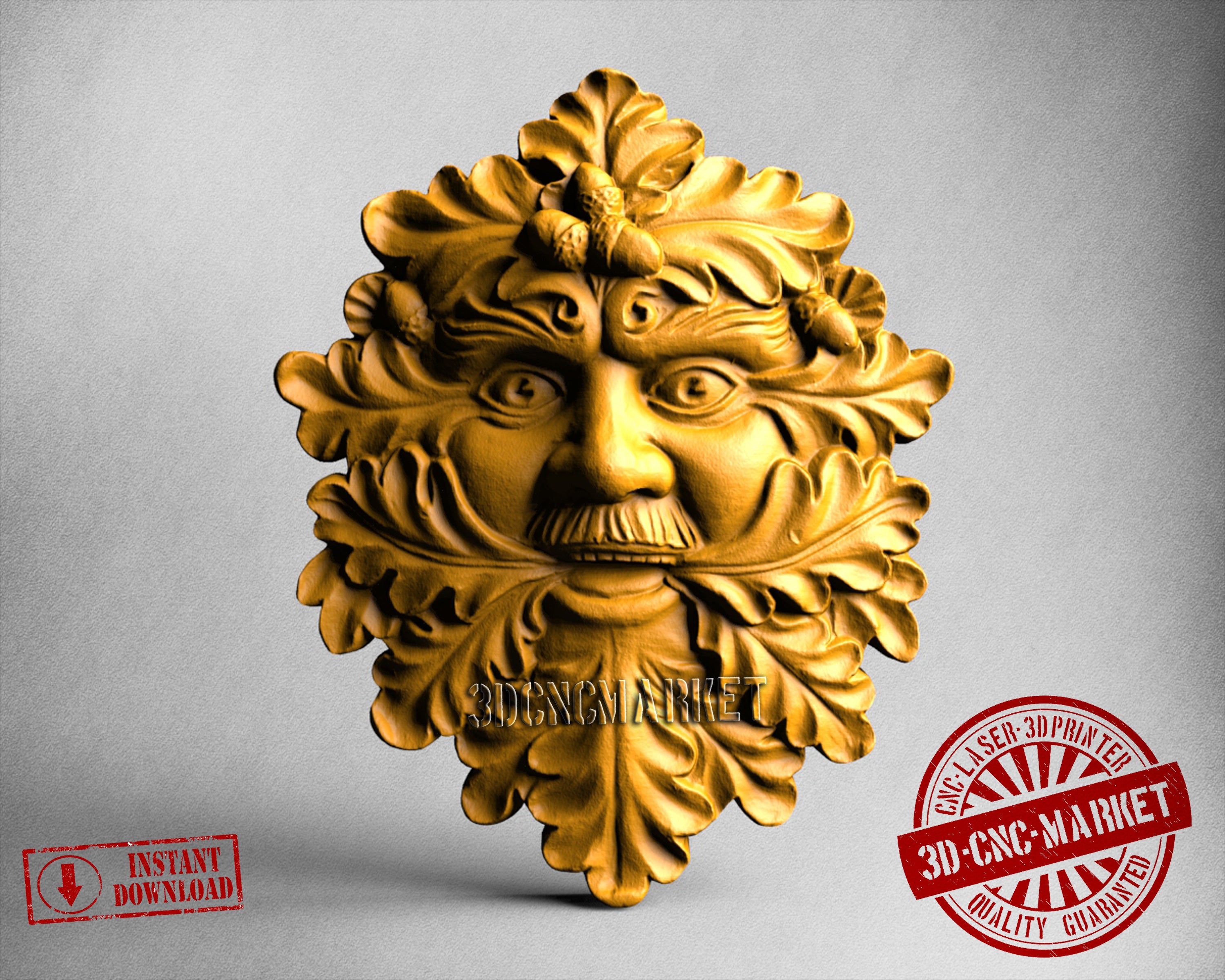 Green Man, 3D STL Model