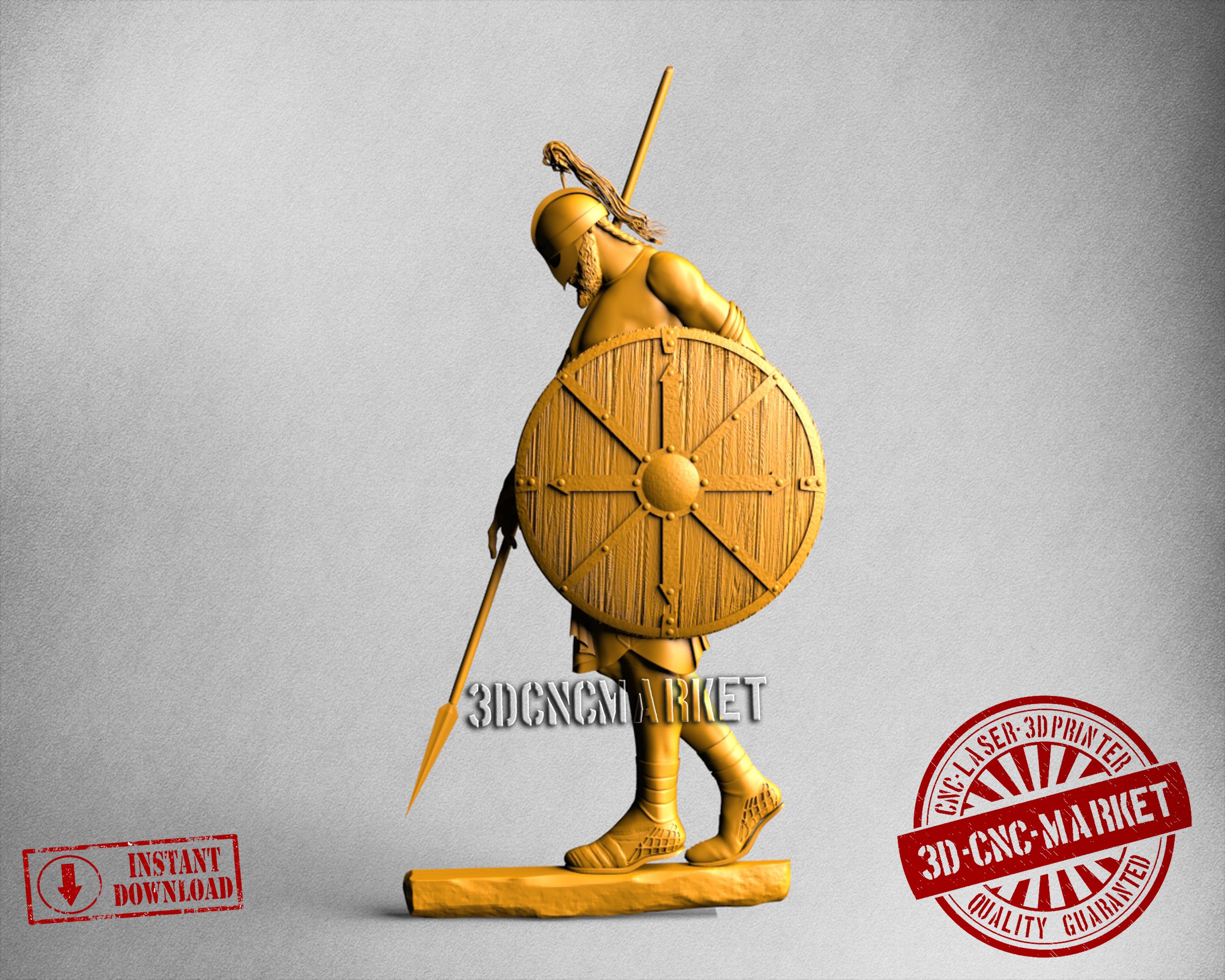 Warrior Viking, 3D STL Model