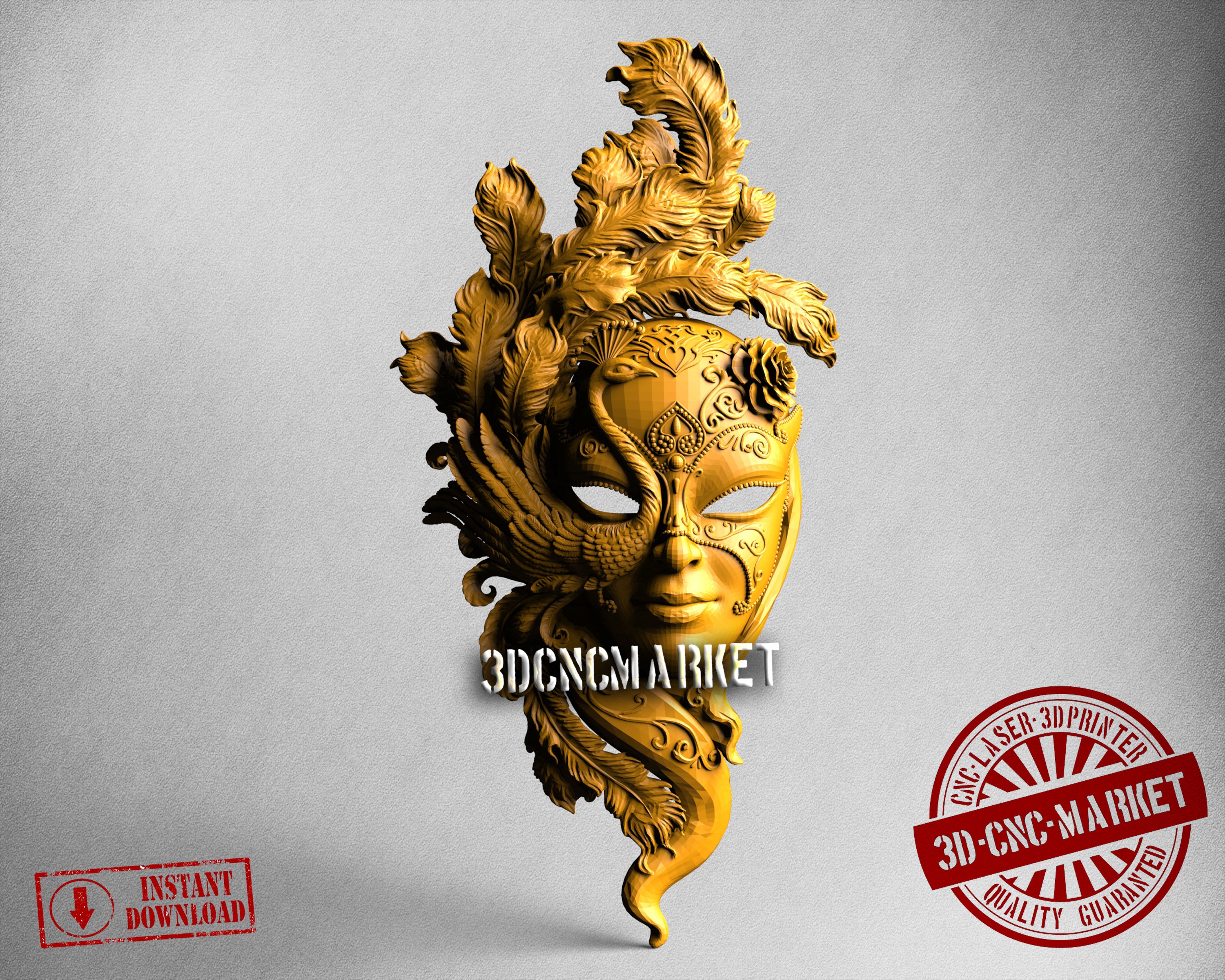 Venice Mask, 3D STL Model