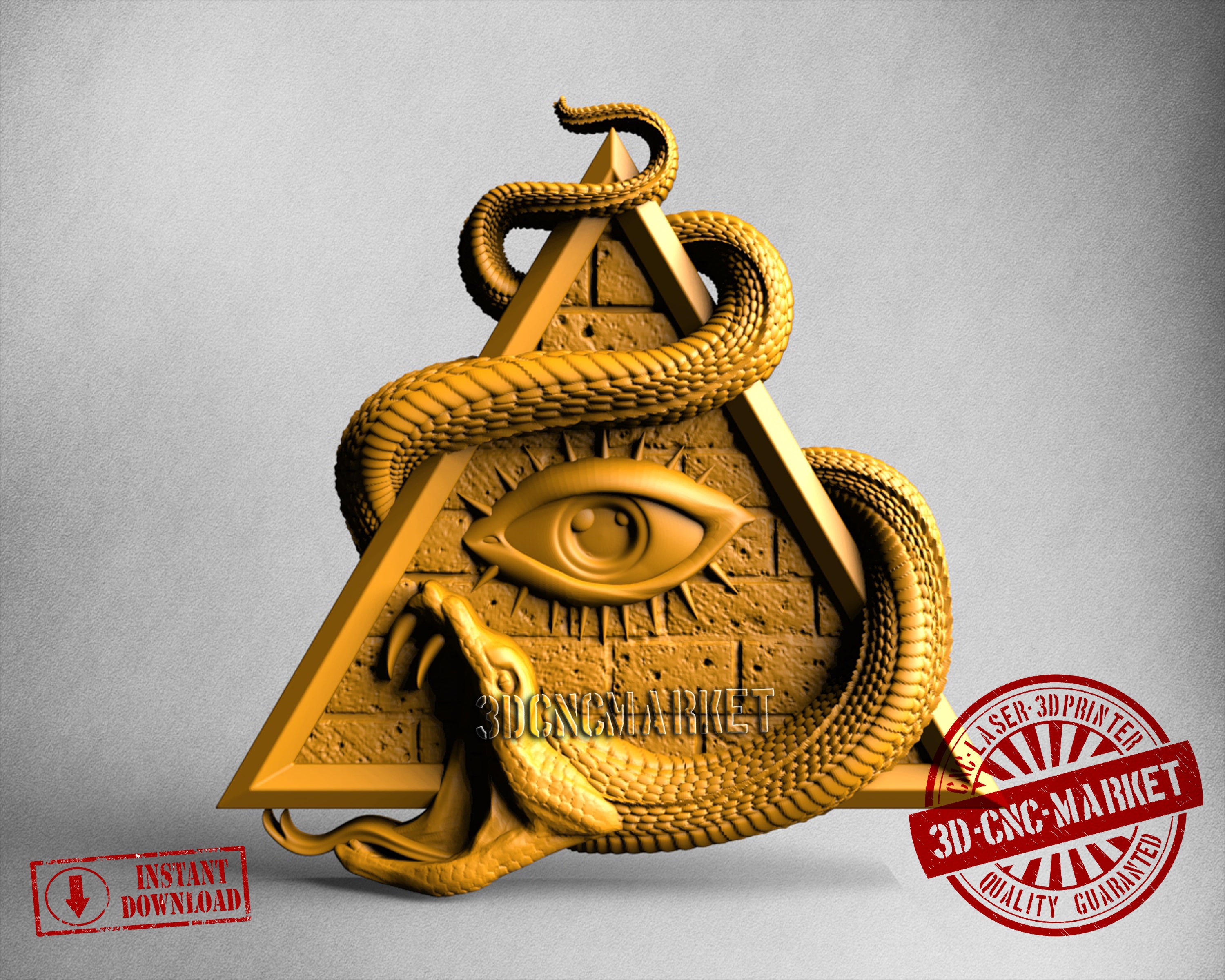 Eye Snake, 3D STL Model