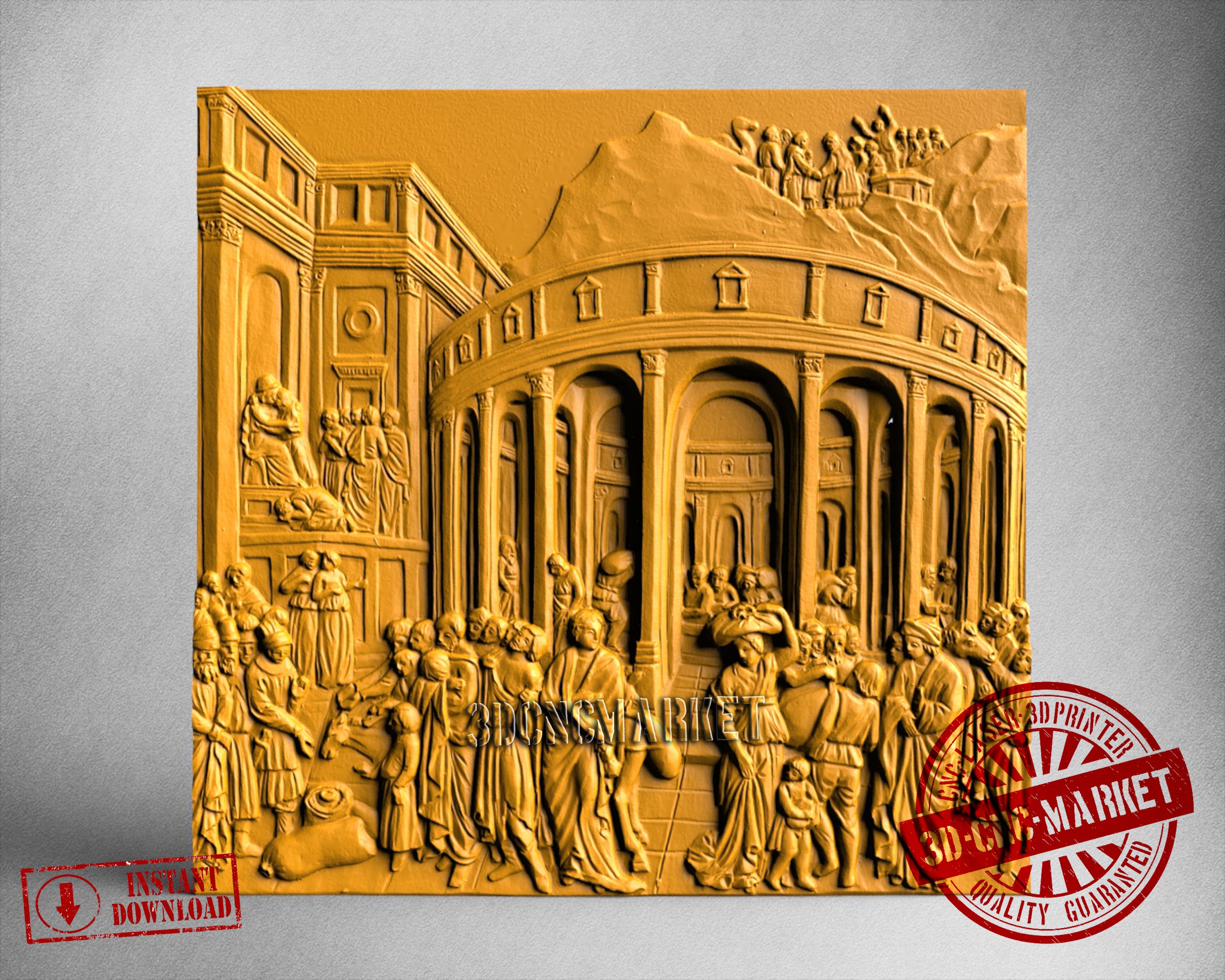 The Gate of Paradise, 3D STL Model