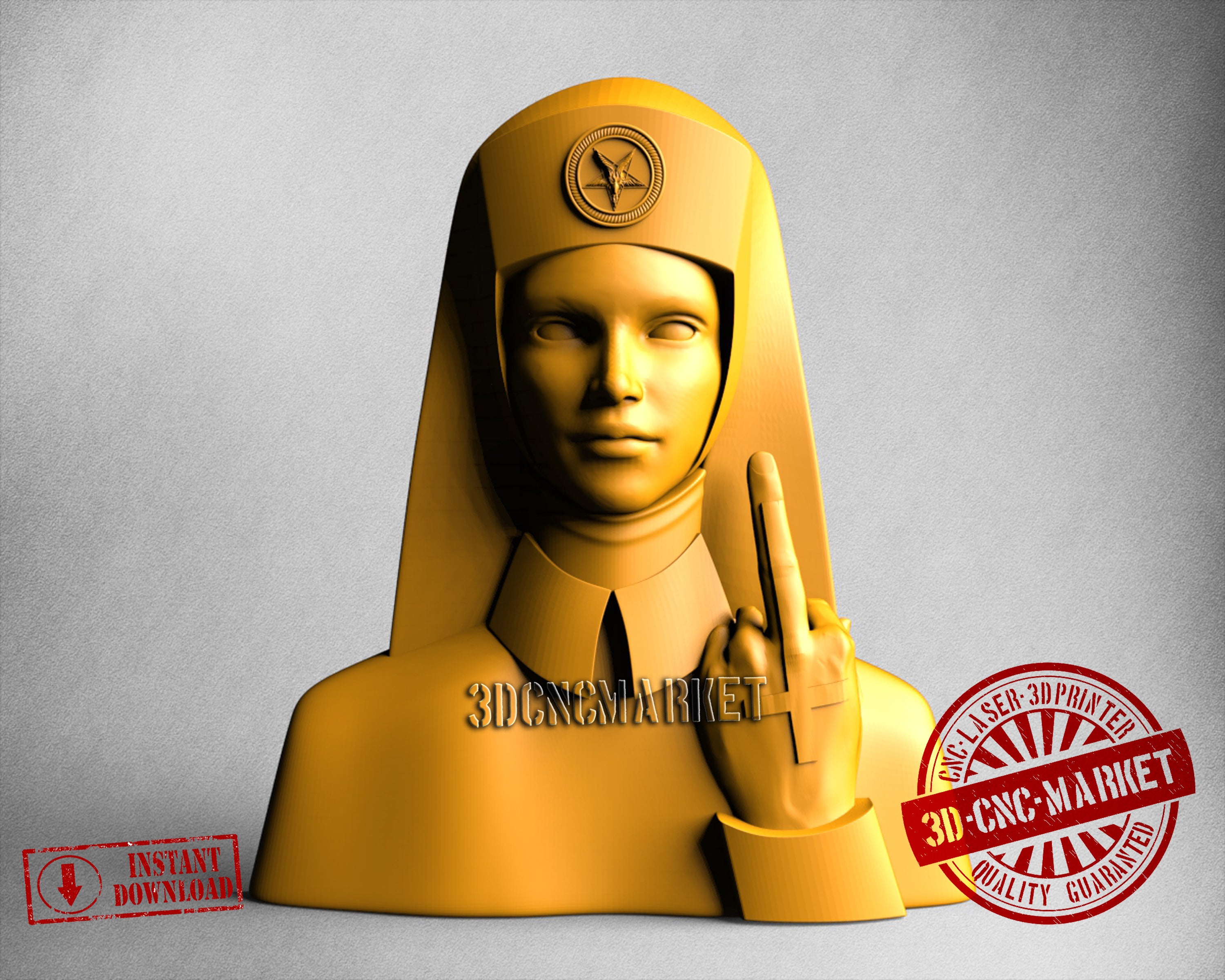 The Dark Nun,3D STL Model