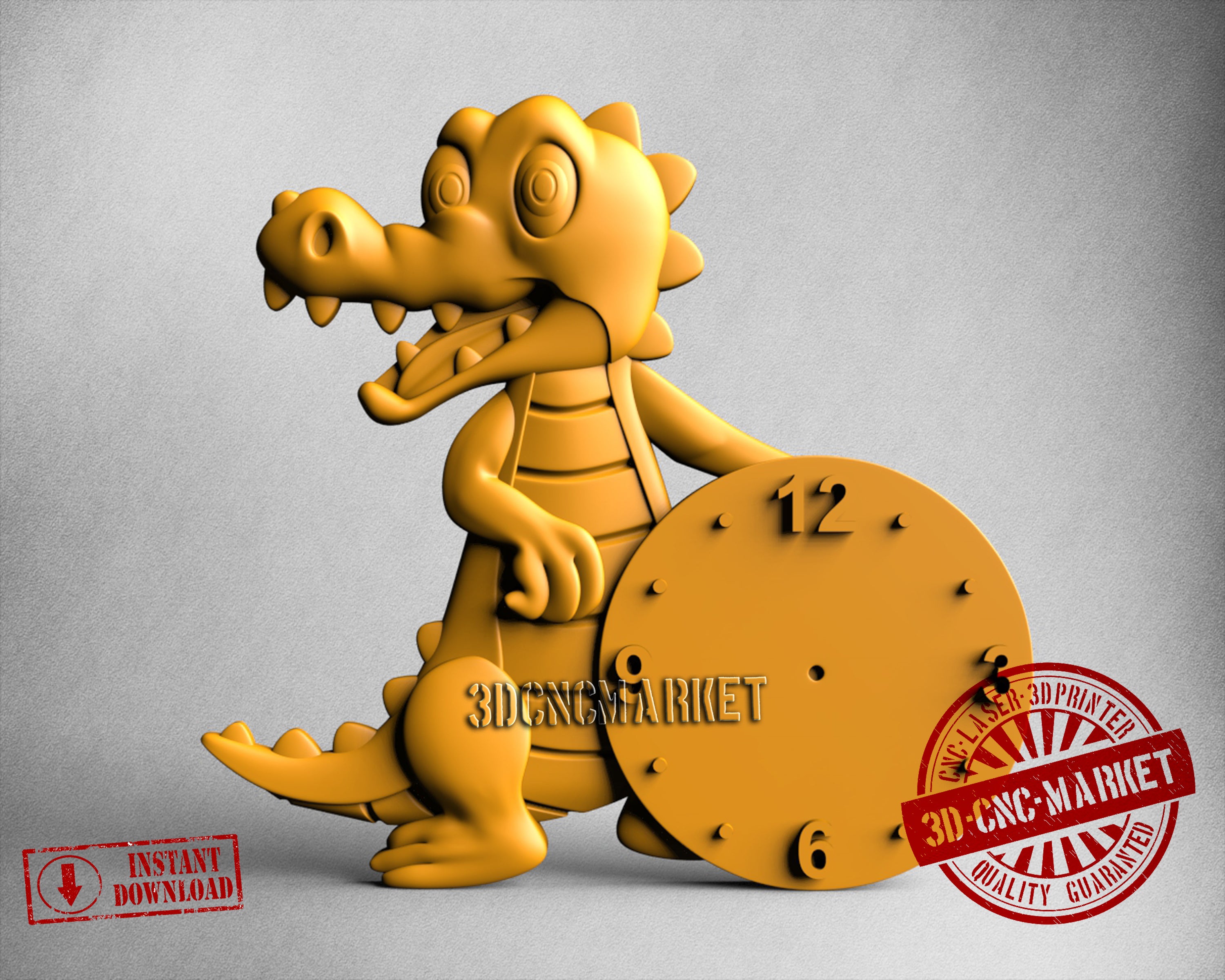 Children Clock, 3D STL Model