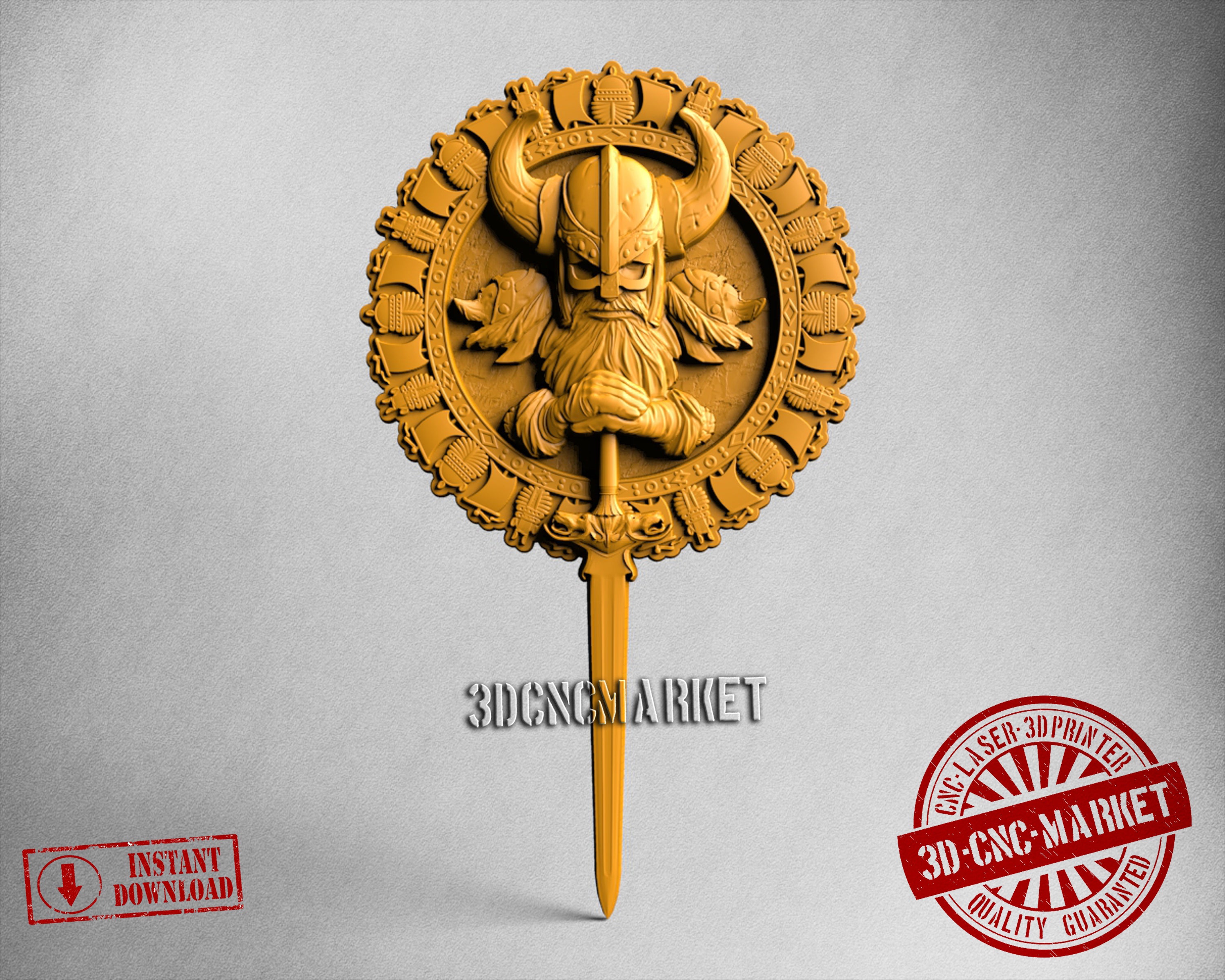 Viking Sword, 3D STL Model