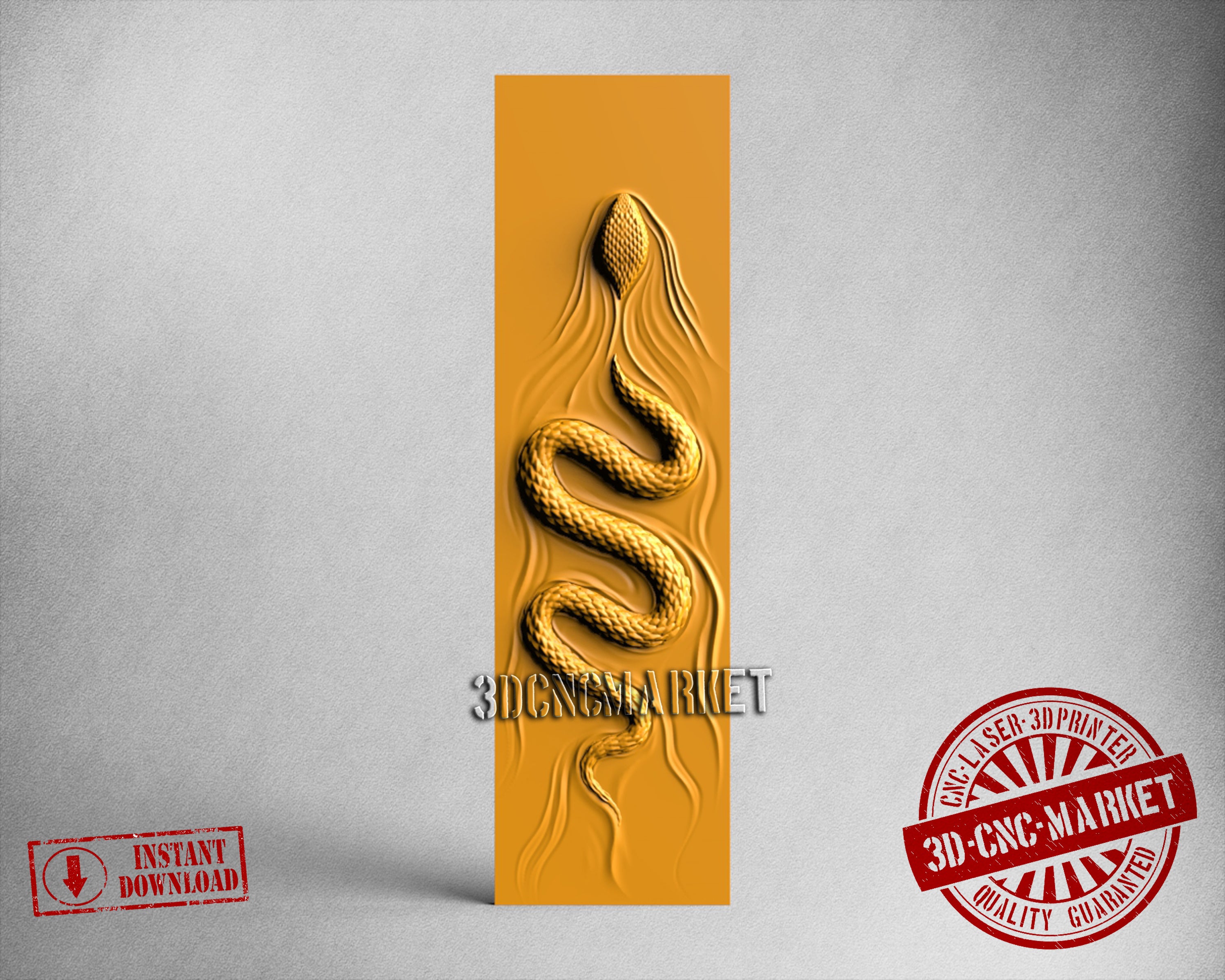 Swimming Snake, 3D STL Model