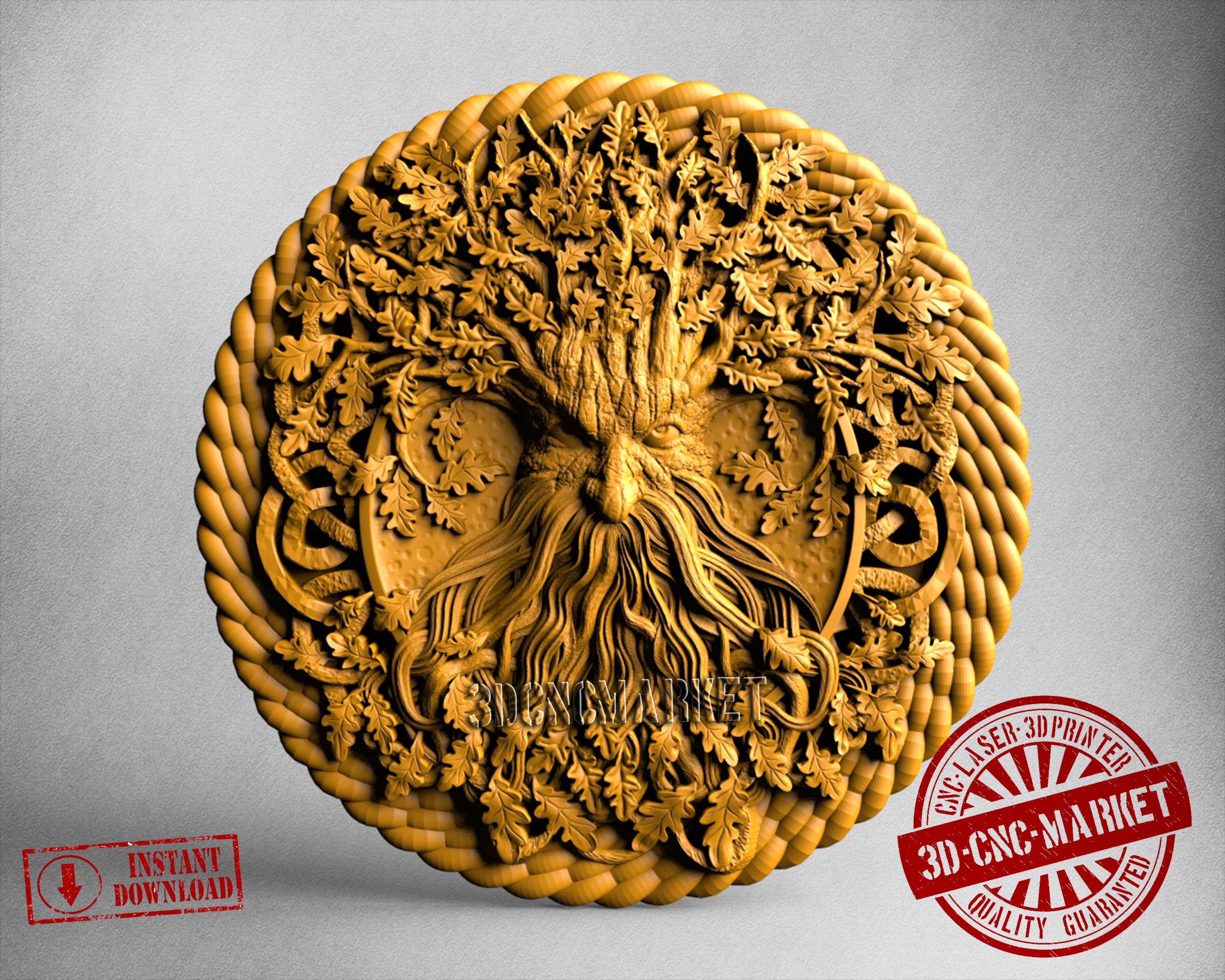 Forest Greenman, 3D STL Model
