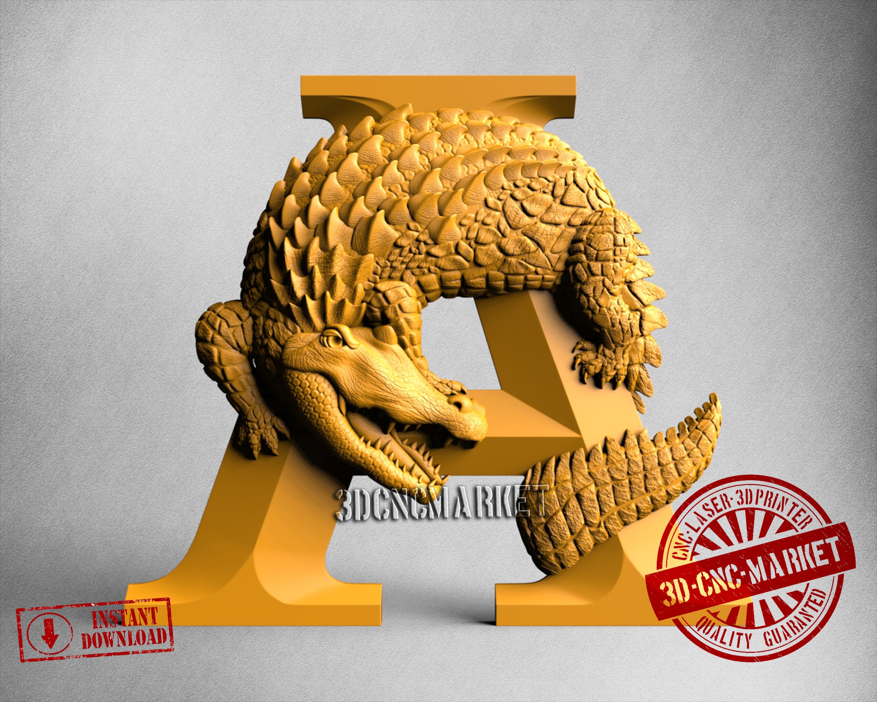 Alligator, 3D STL Model