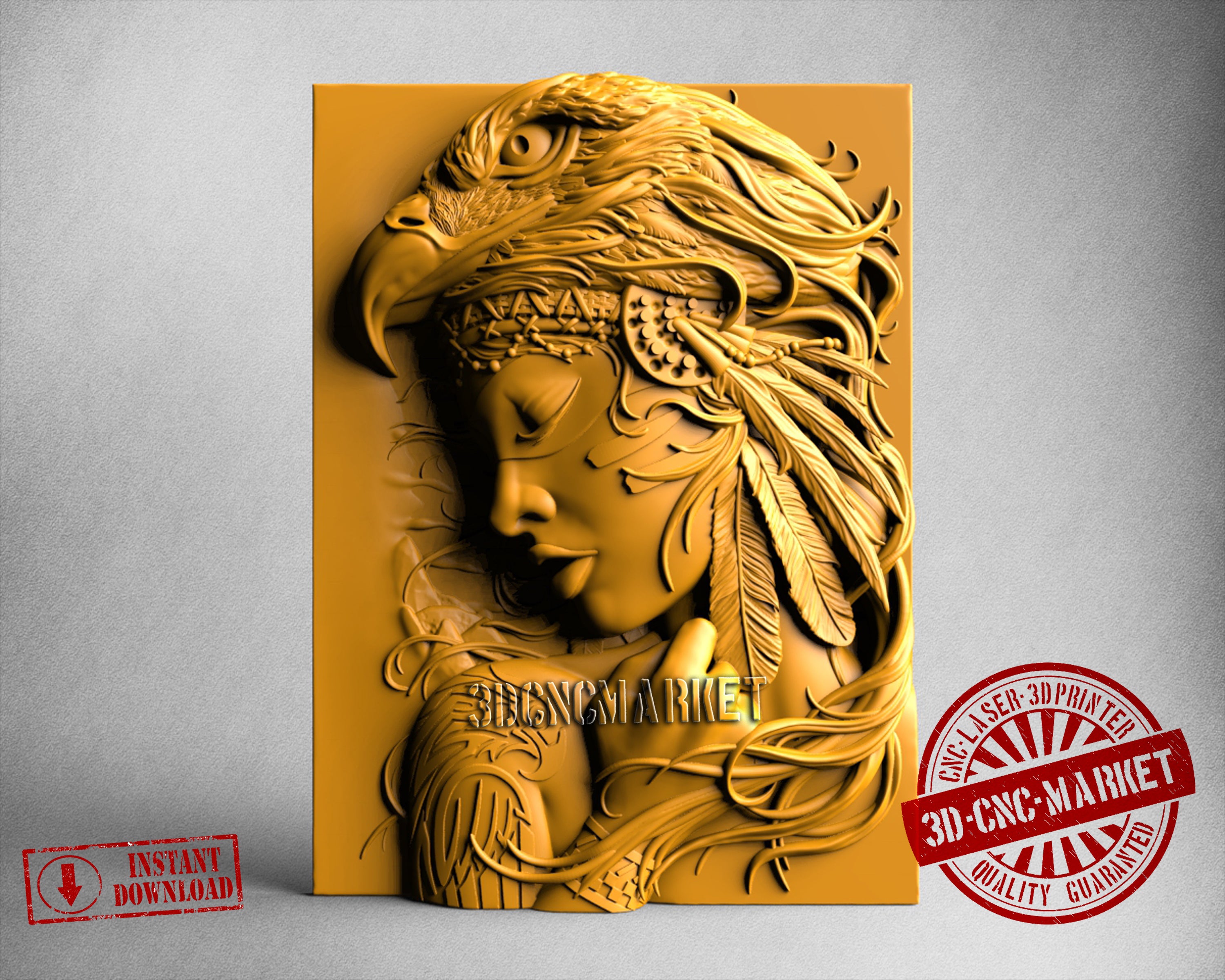 Indian Girl, 3D STL Model