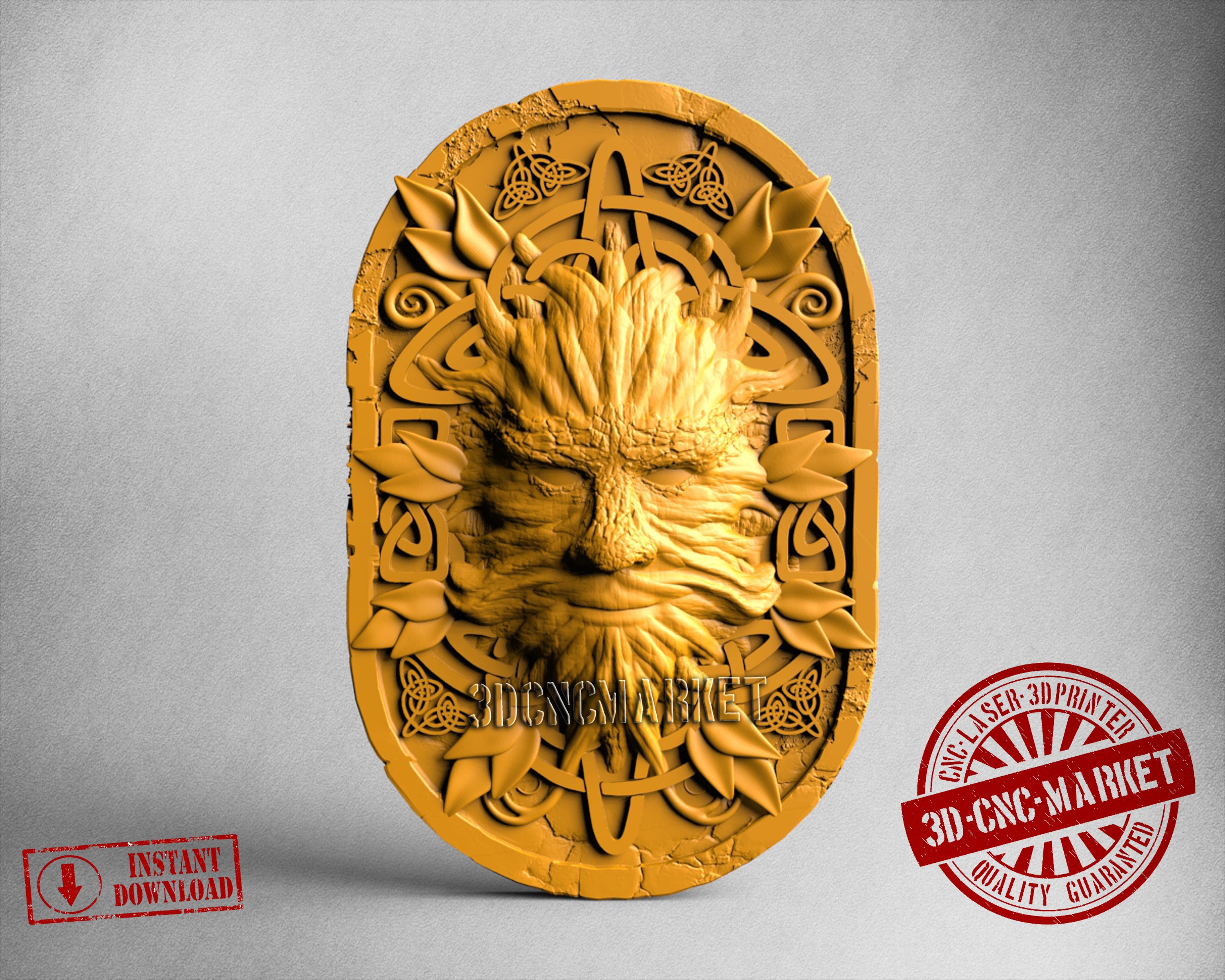 Green Man, 3D STL Model