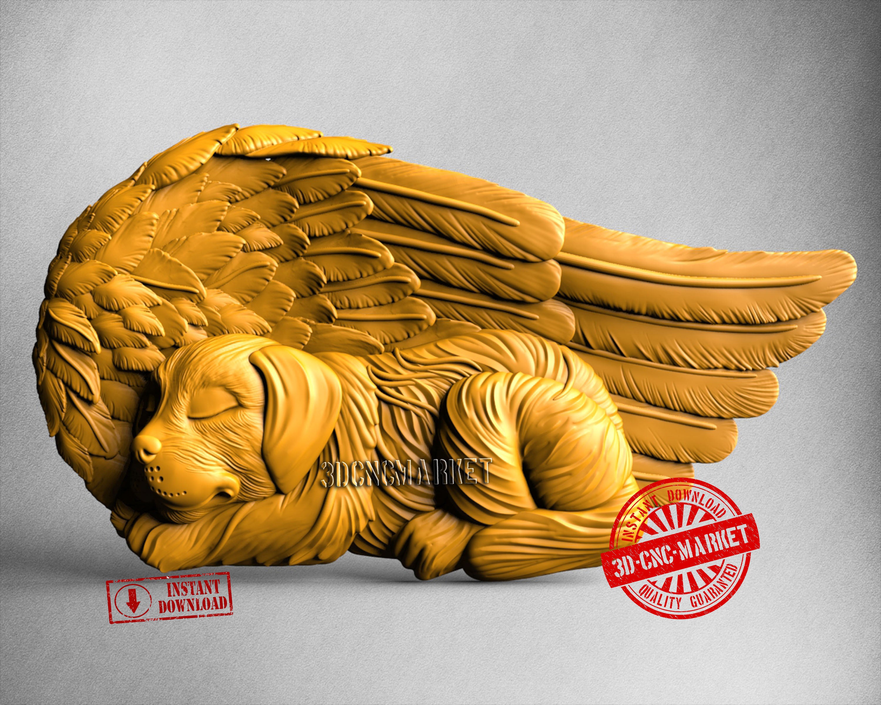 Dog Memorial, 3D STL Model