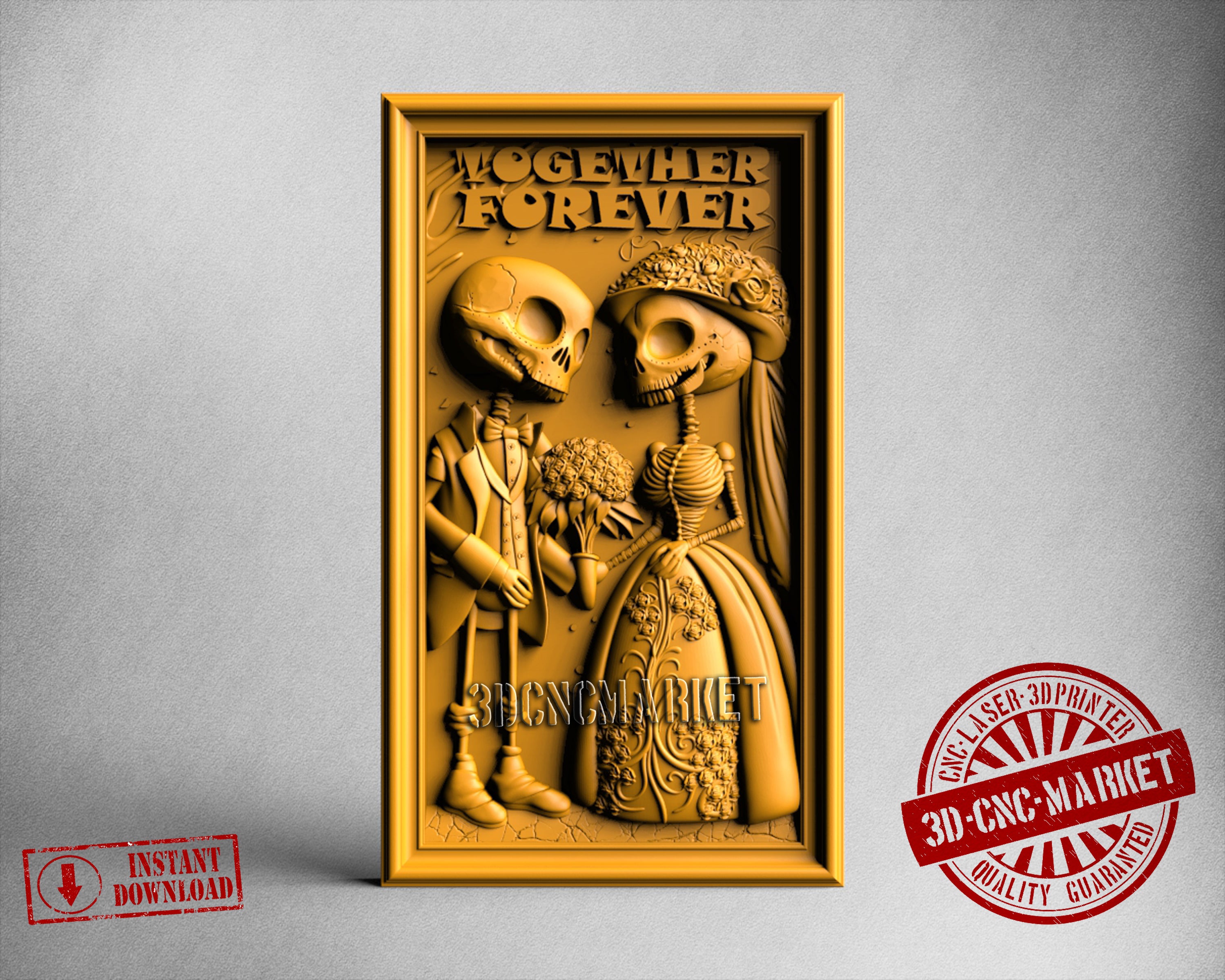 Forever Together Couple, 3D STL Model
